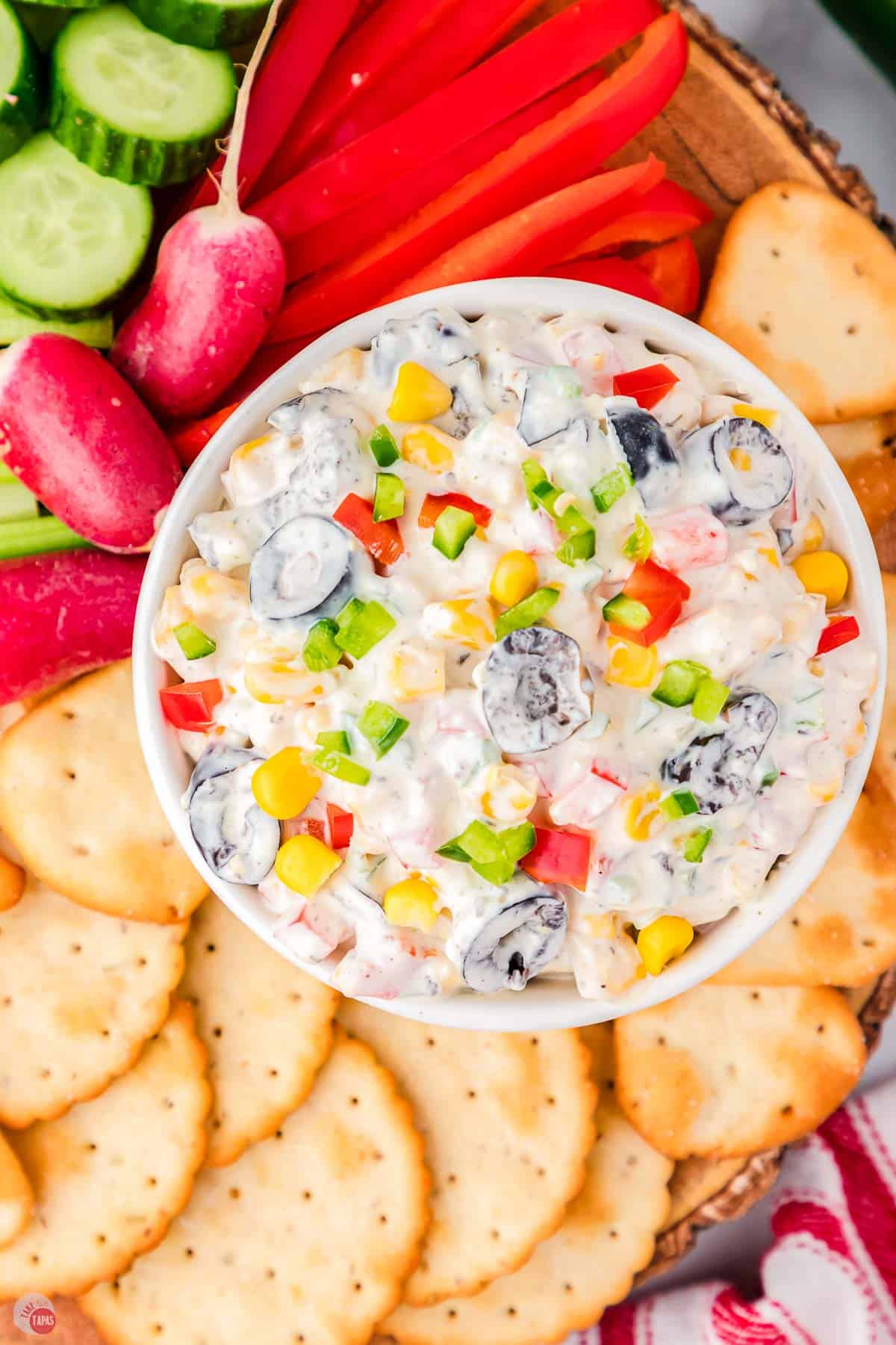 true skinny poolside dip in a bowl