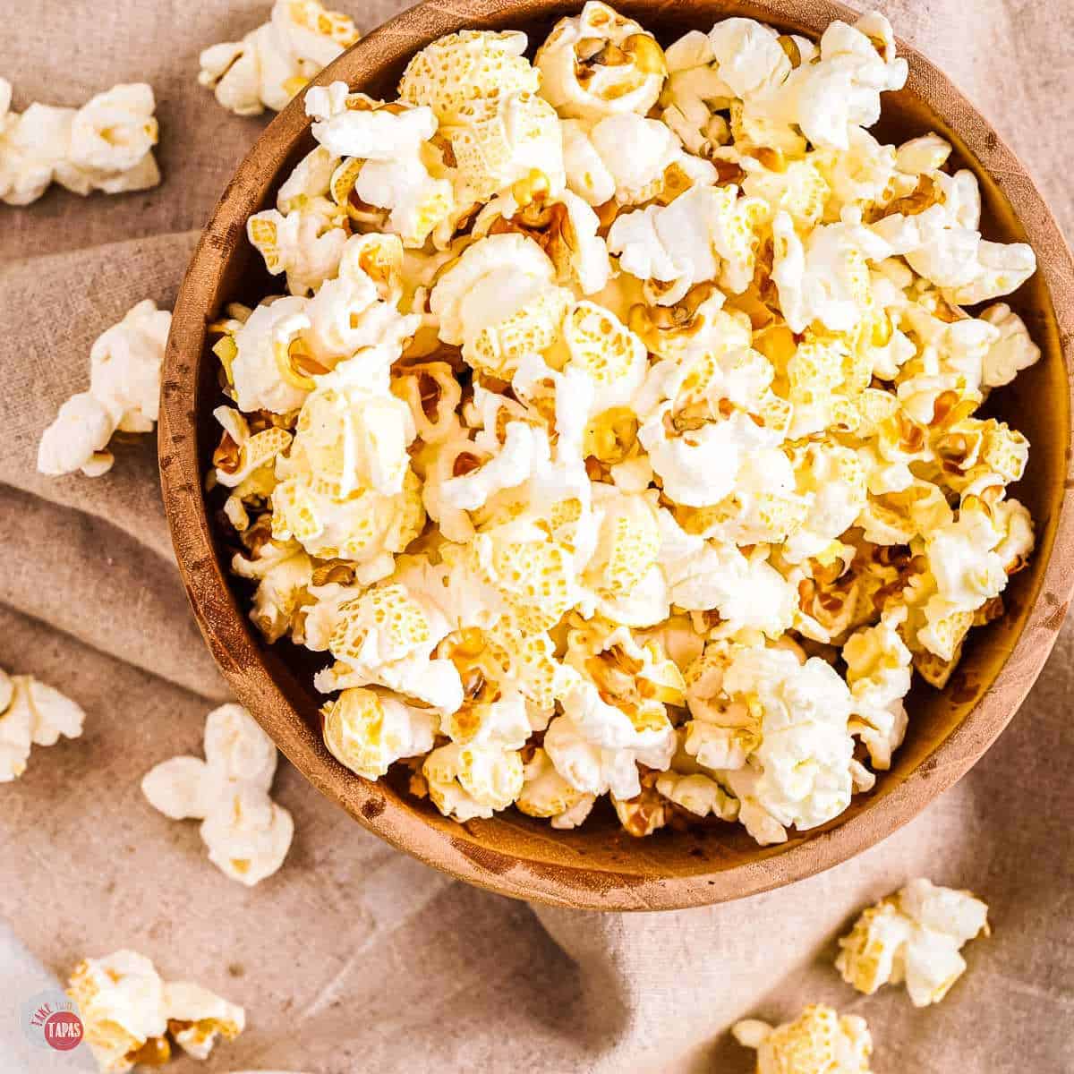 salt and vinegar popcorn in a bowl