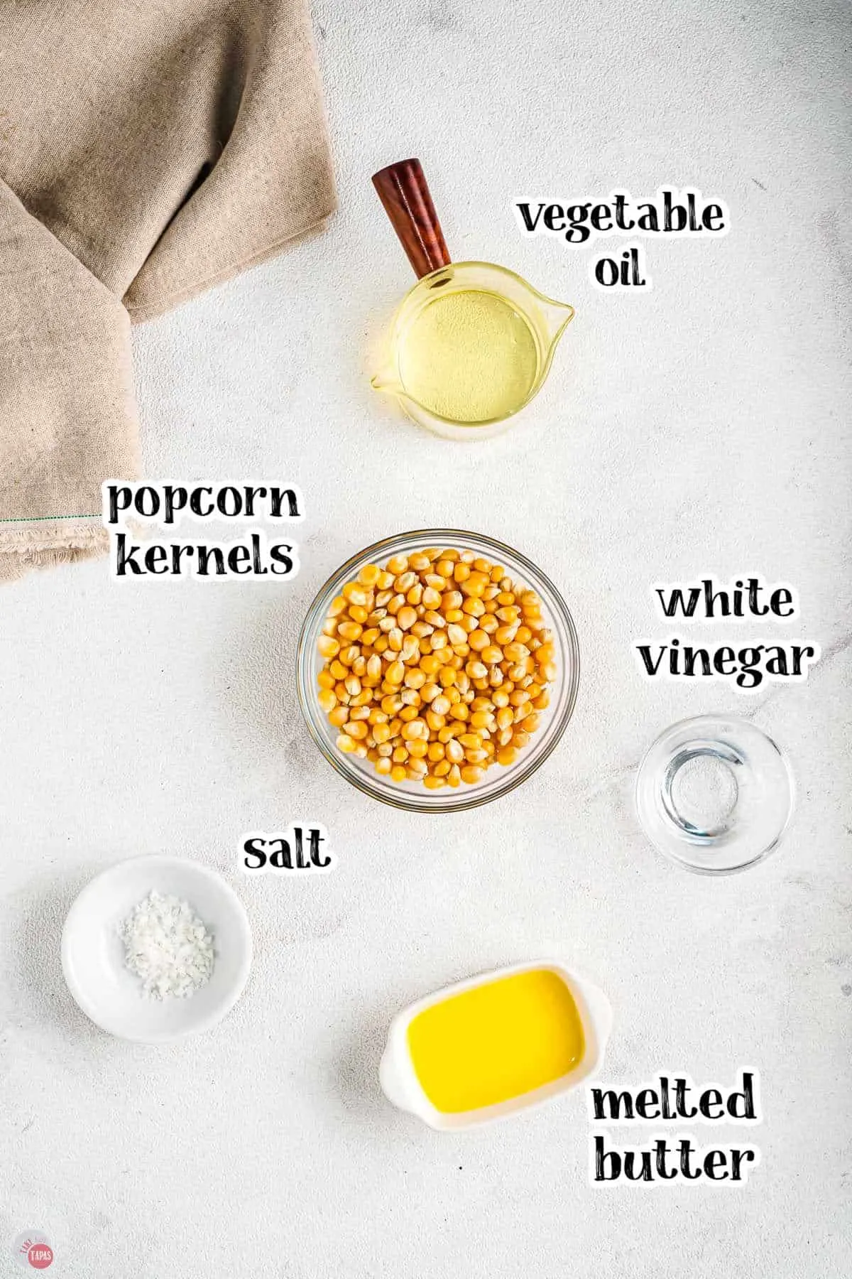 ingredients for vinegar popcorn seasoning
