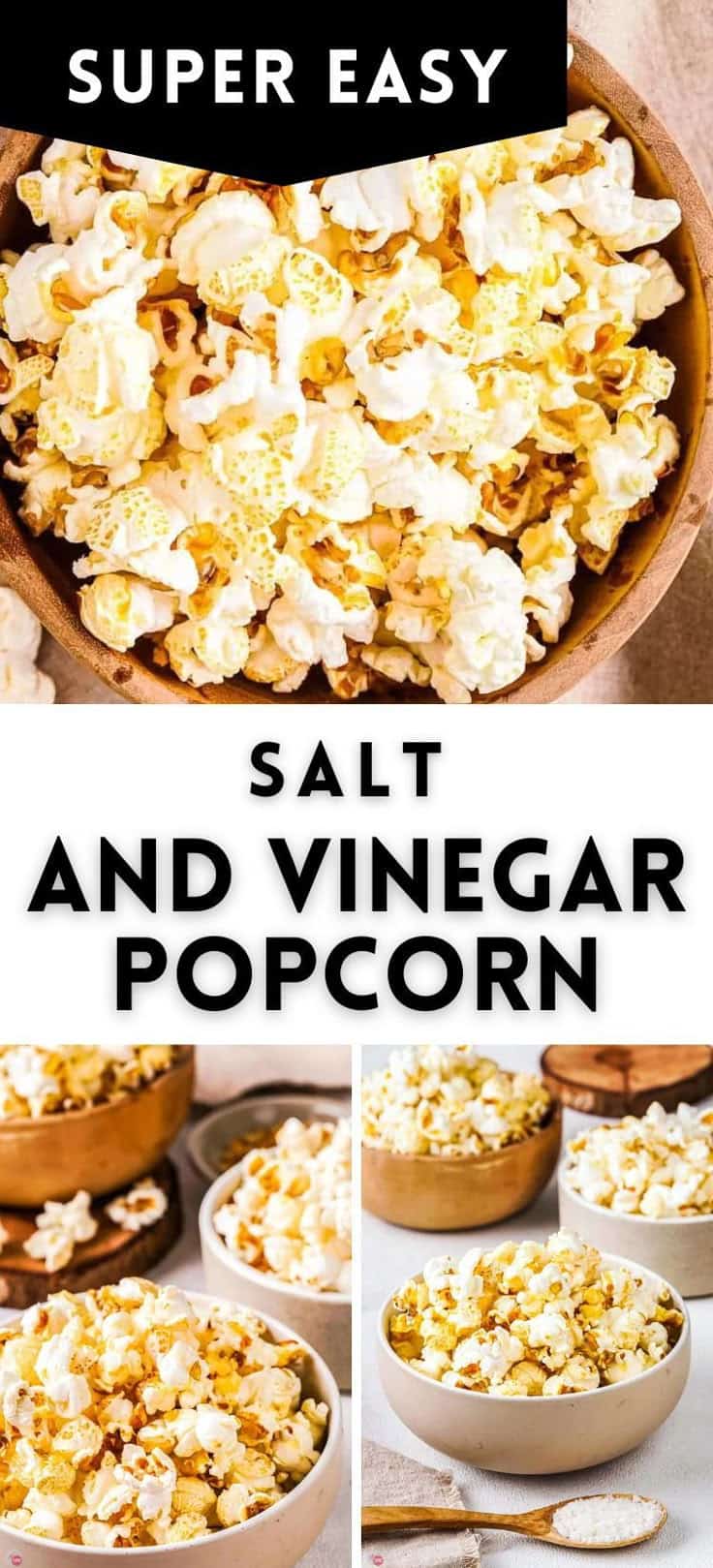 Pinterest pin image for salt and vinegar popcorn