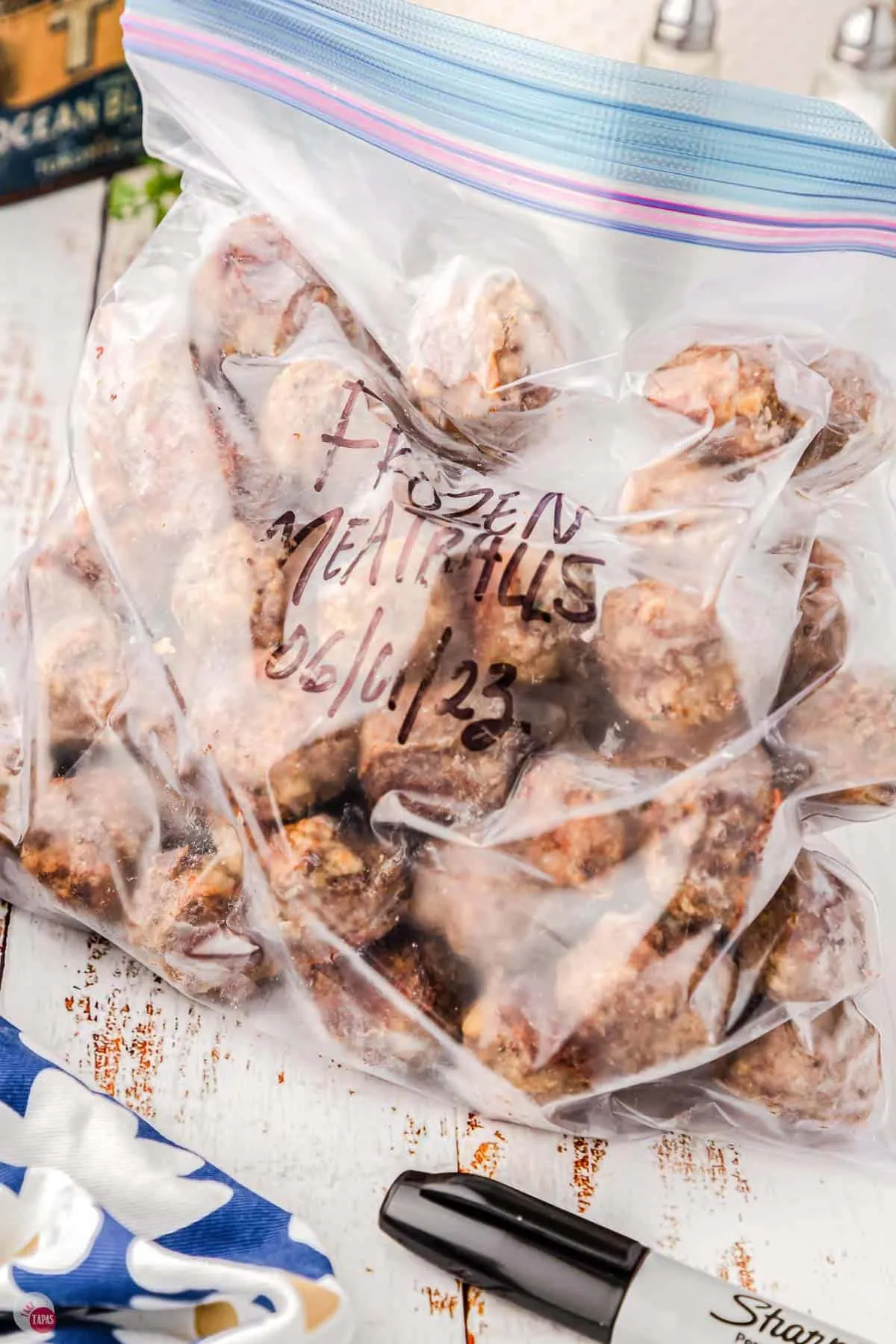 bag of frozen meatballs for an easy dinner later