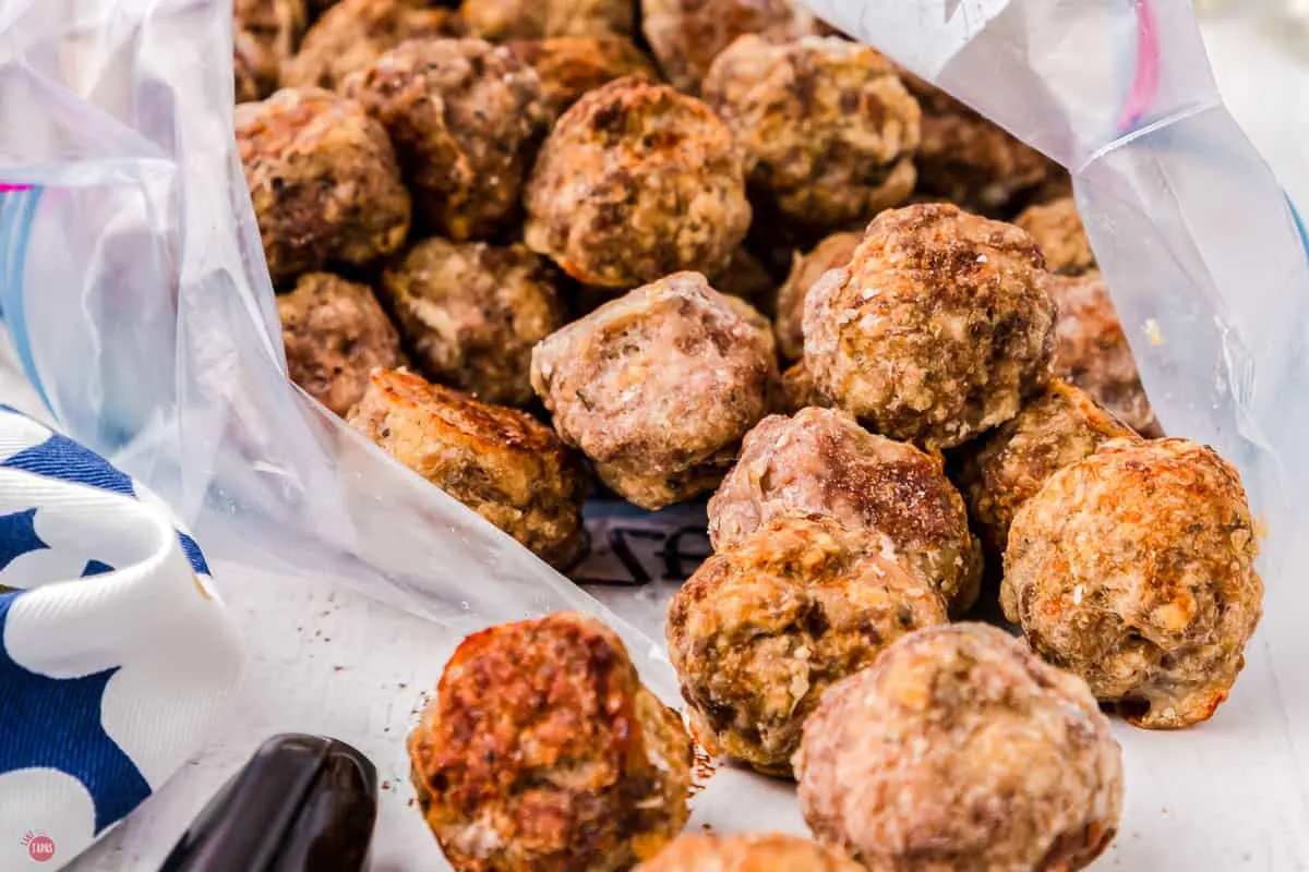 air fryer frozen meatballs are a quick meal