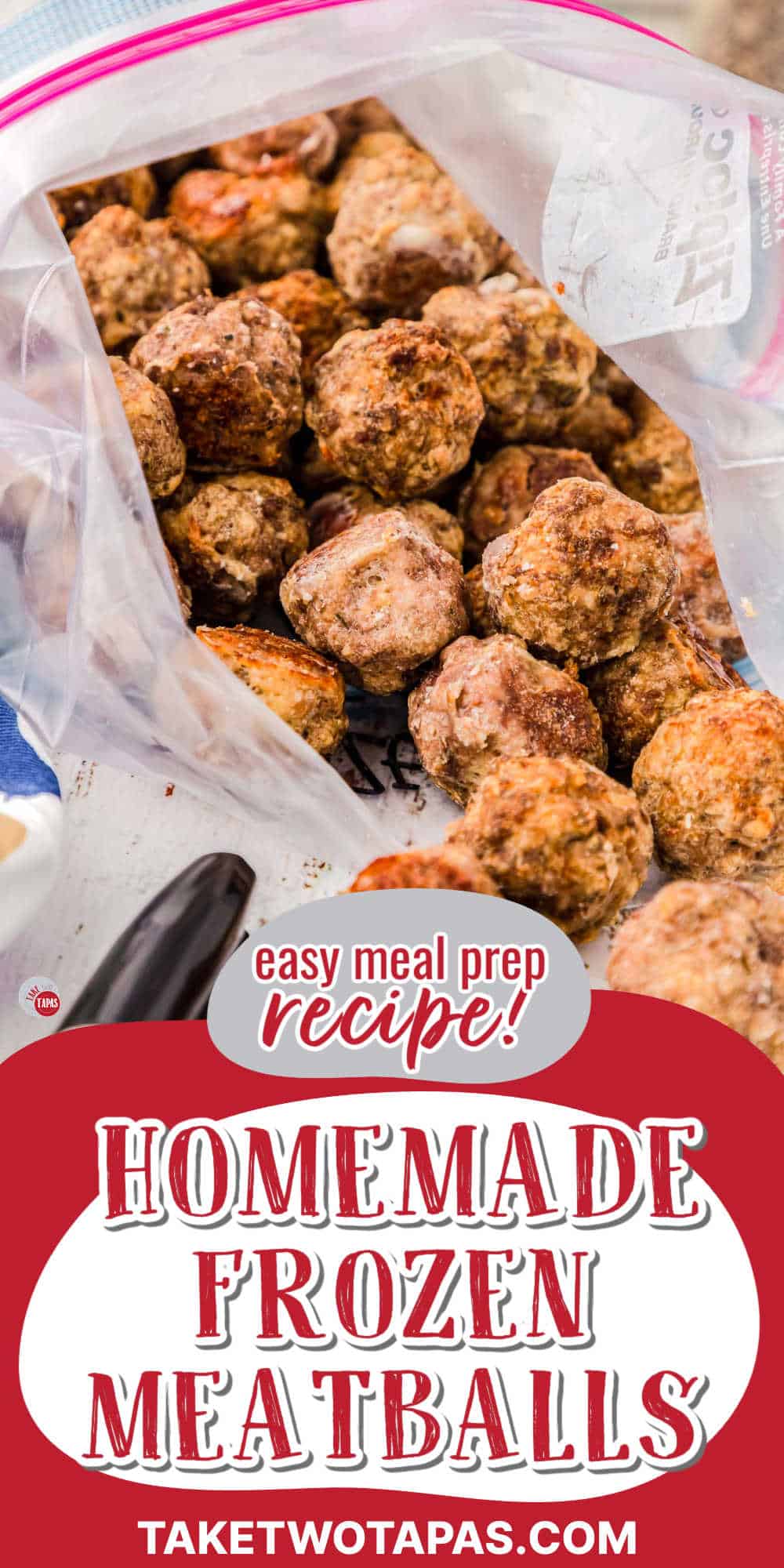 bag of meatballs with red text