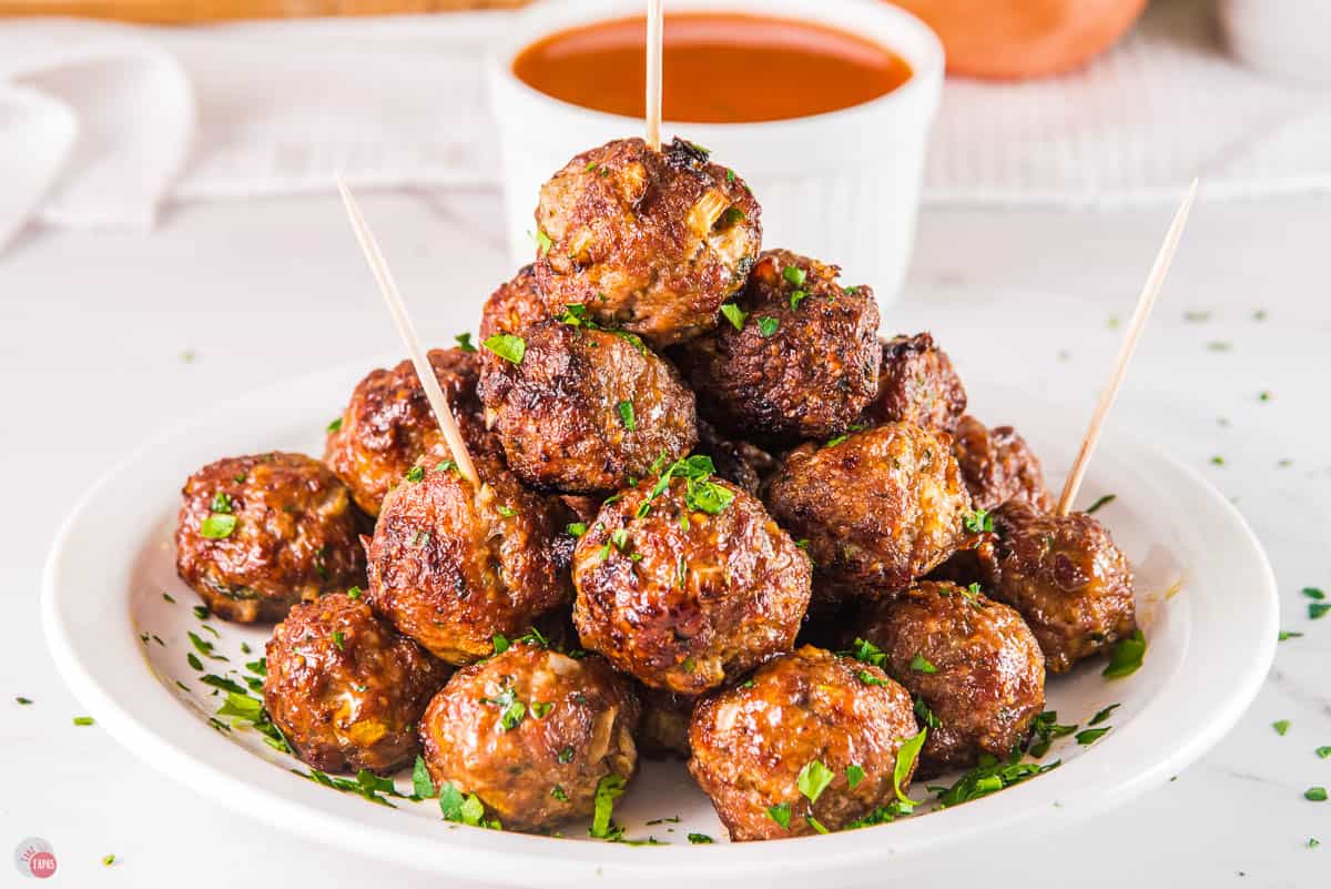 meatballs on a plate