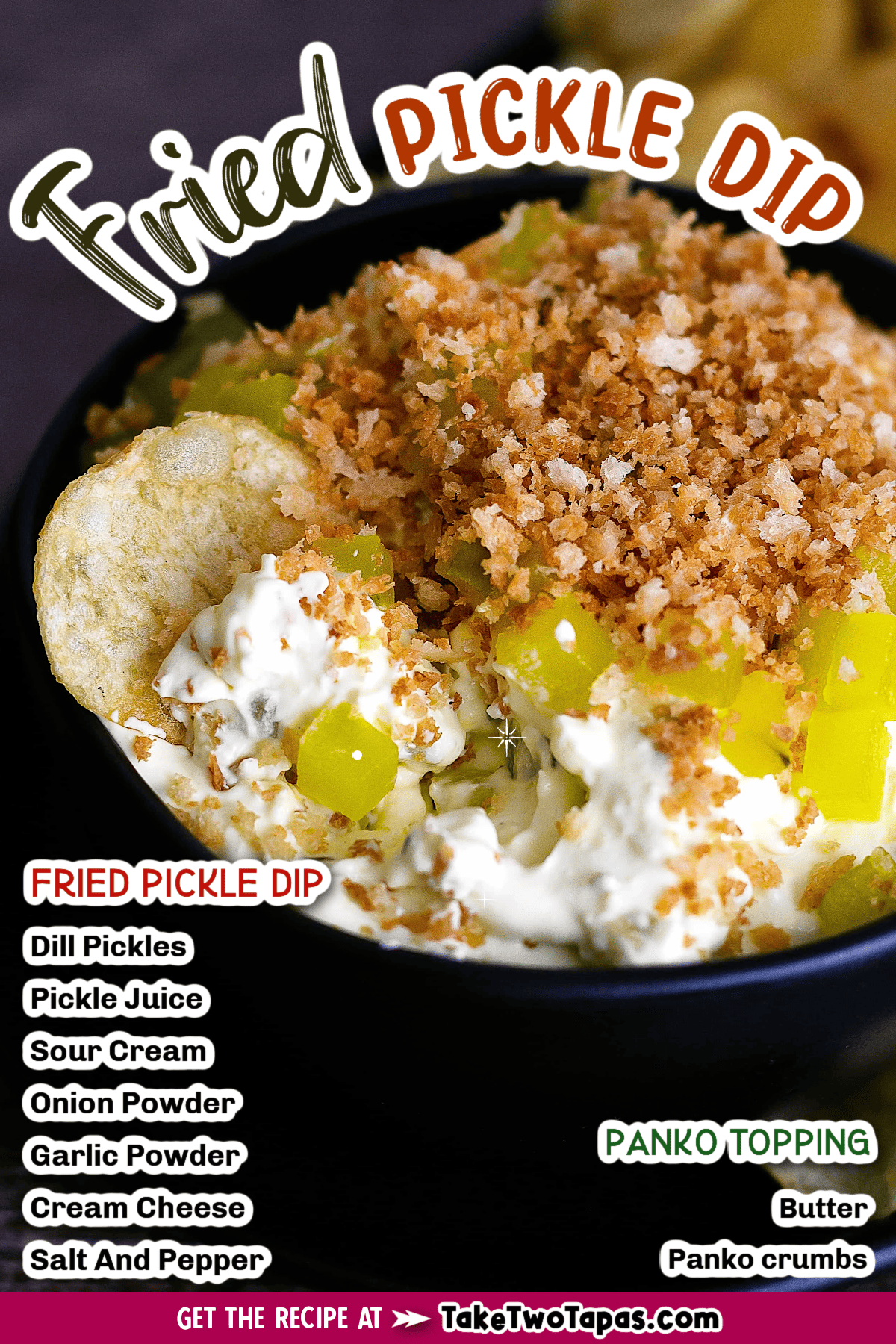 fried pickle dip with text
