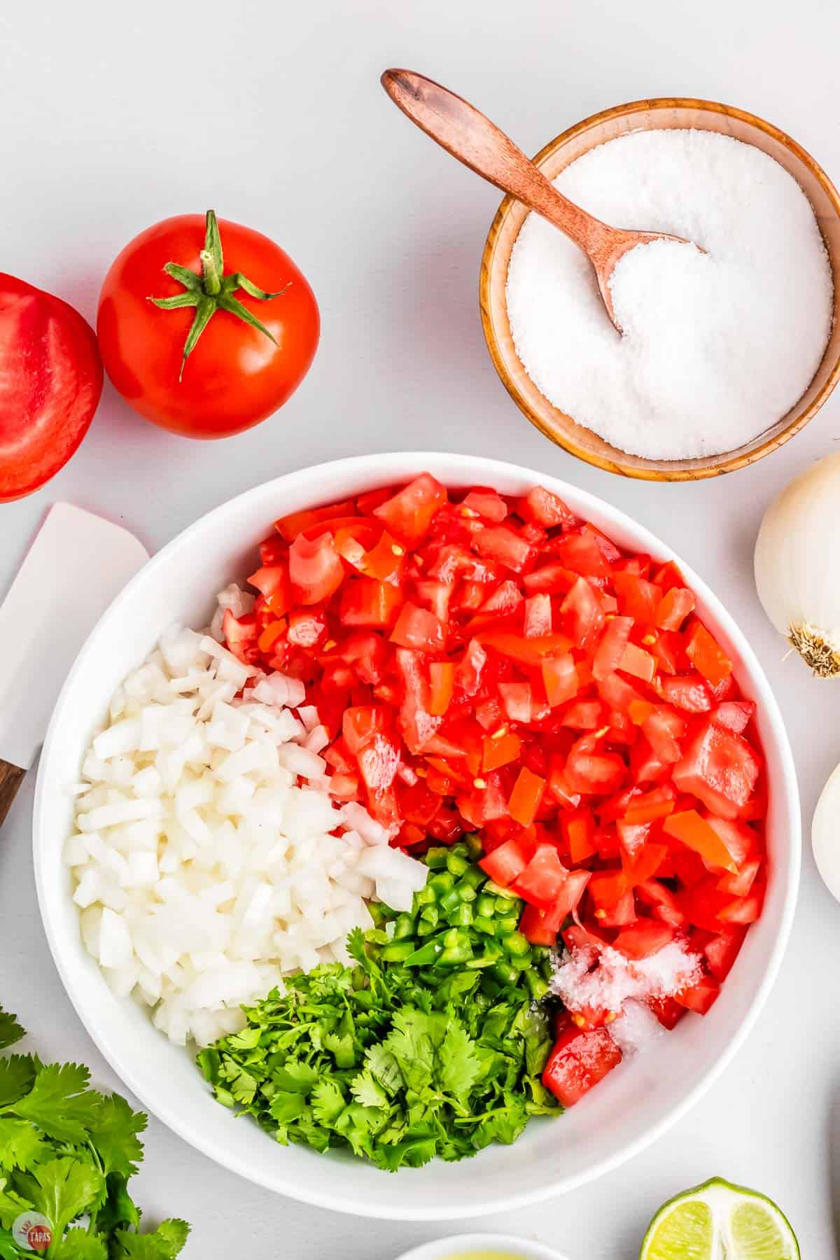 fresh flavor of pico de gallo in a bowl