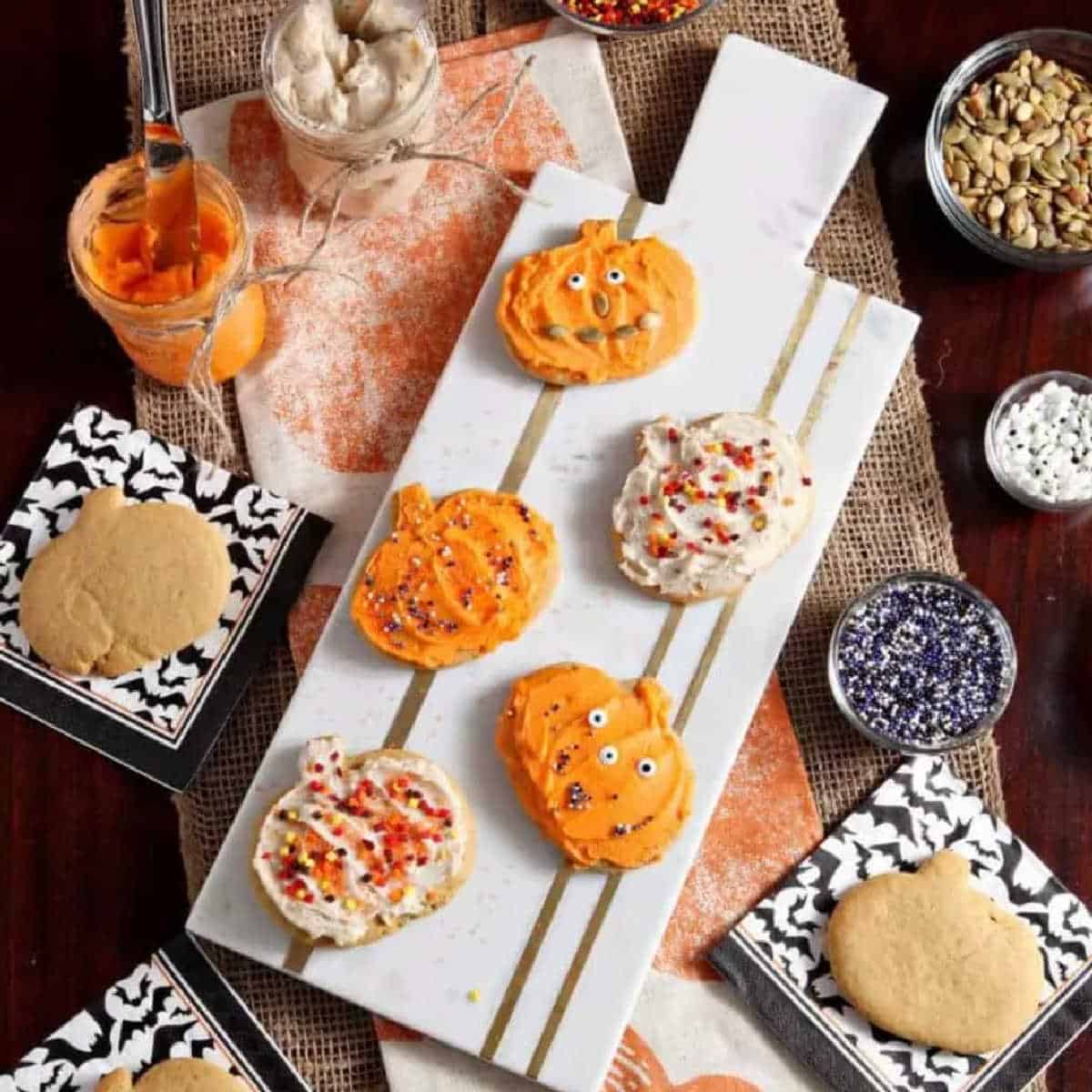 pumpkin sugar cookies