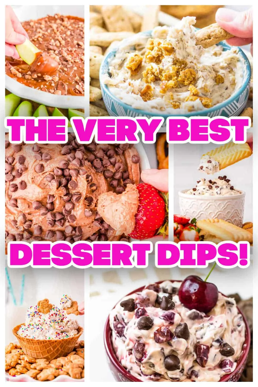 very best dessert dips collage