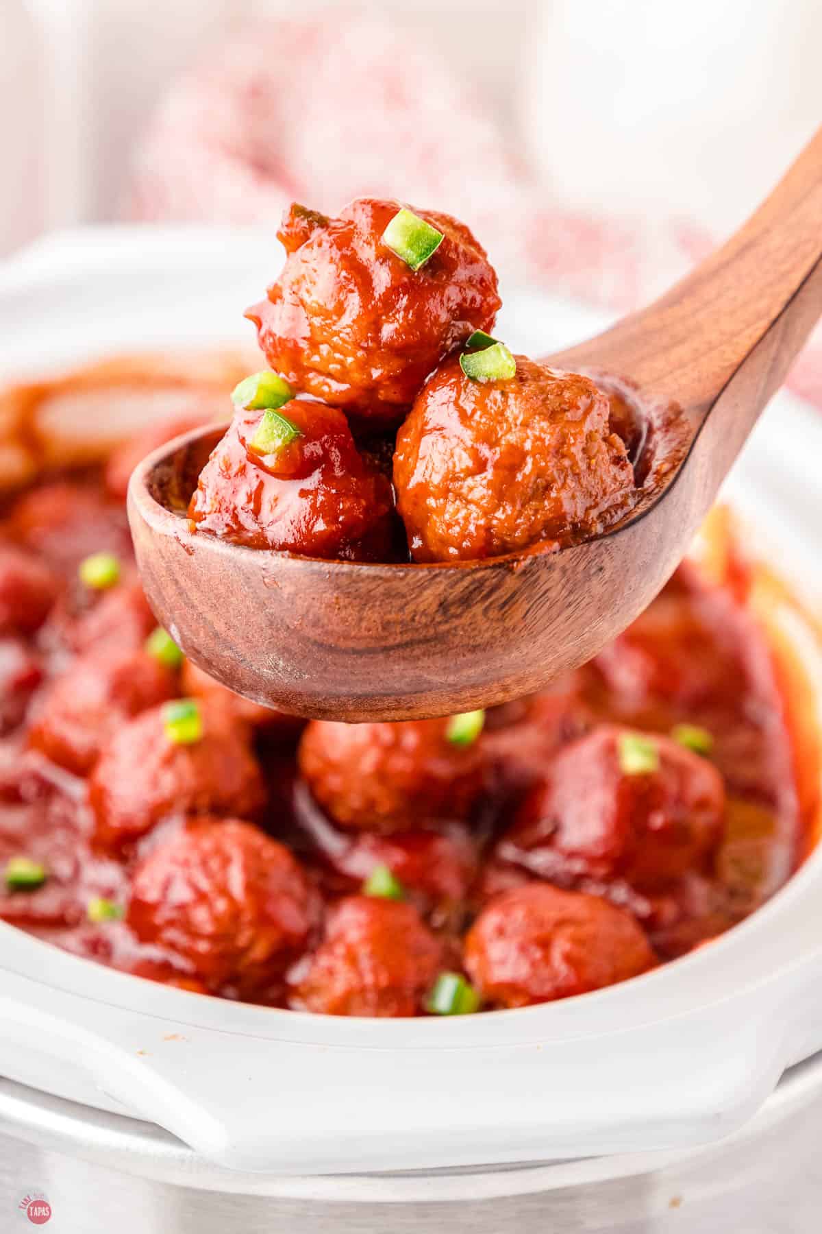 cranberry jalapeno meatballs make a delicious side dish.