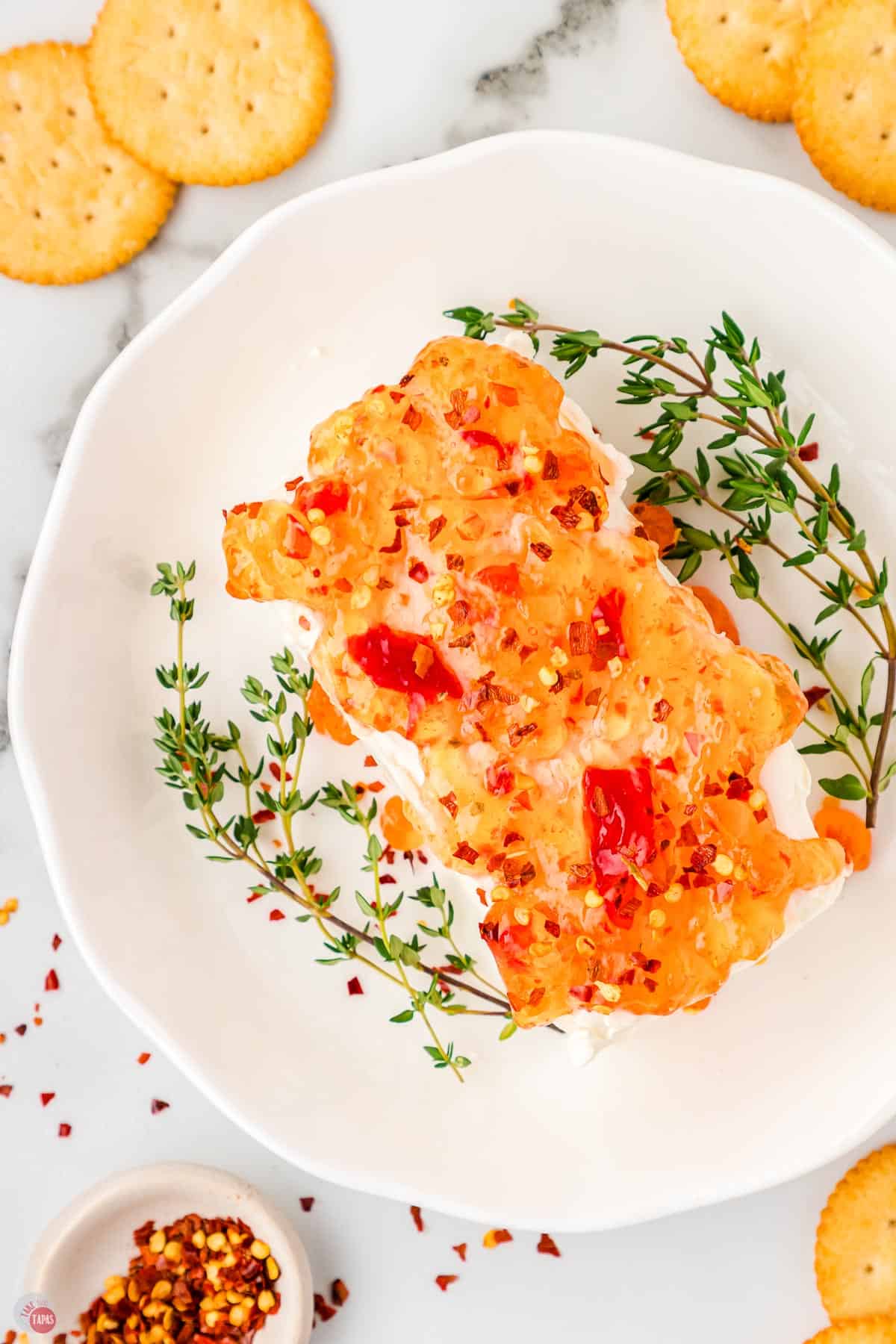 red pepper jelly cream cheese dip