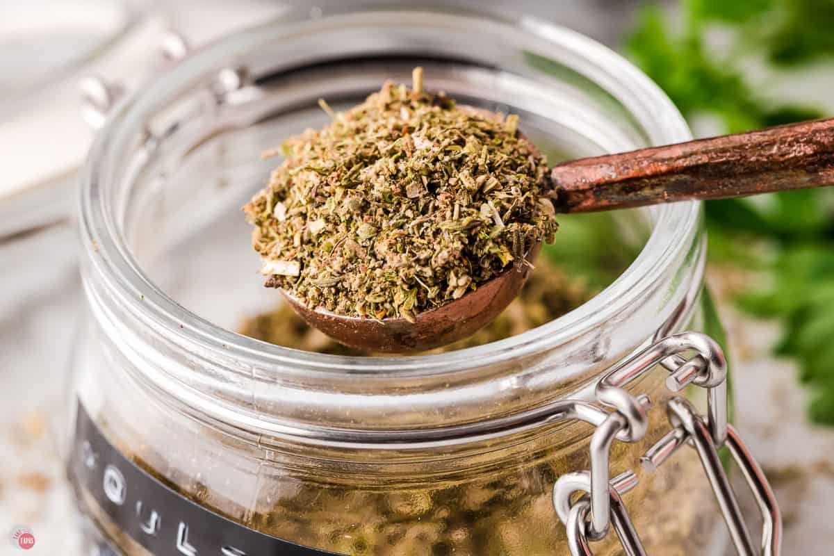 scoop of spice blend