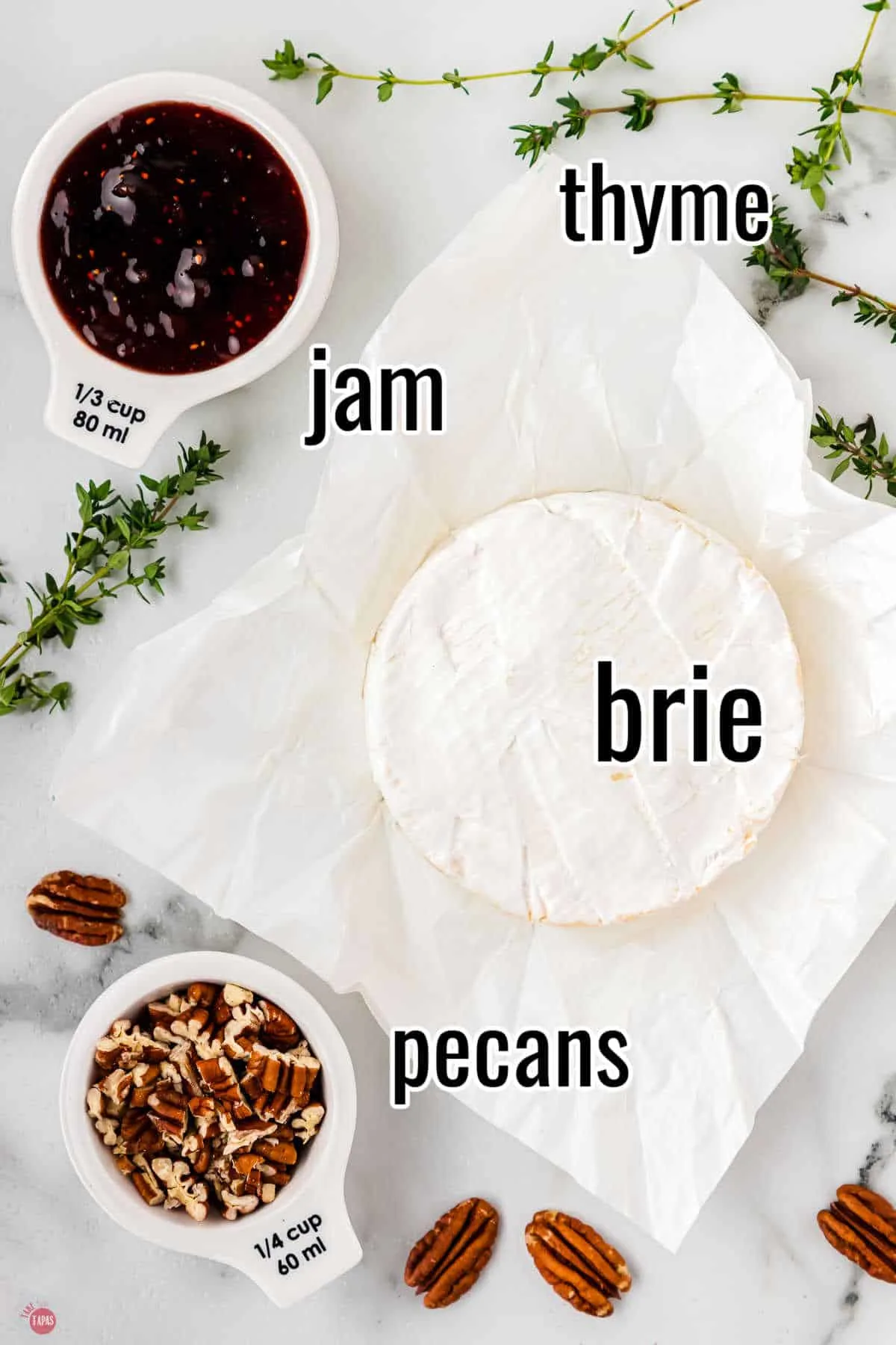 simple ingredients for an easy holiday appetizer