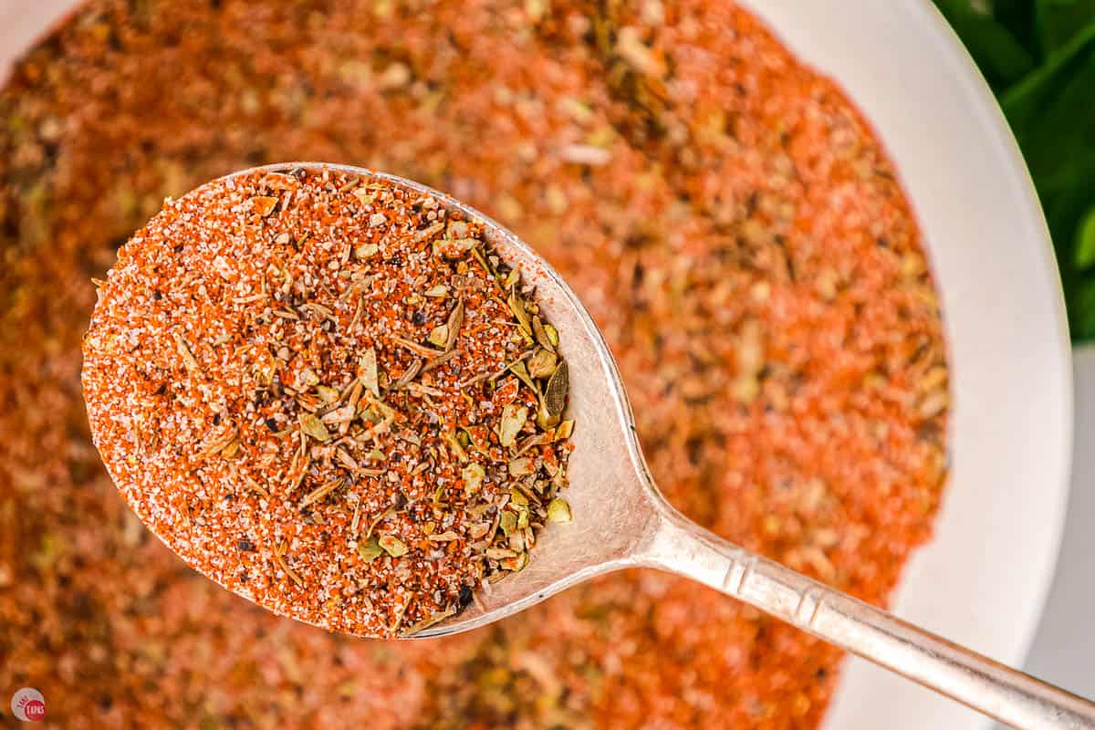 close up of spice in a spoon