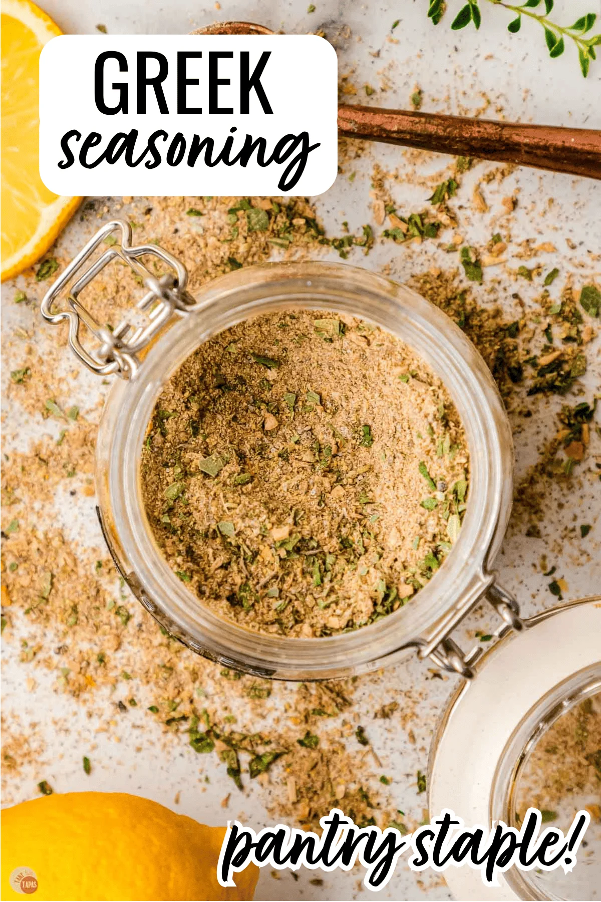 jar of greek seasoning