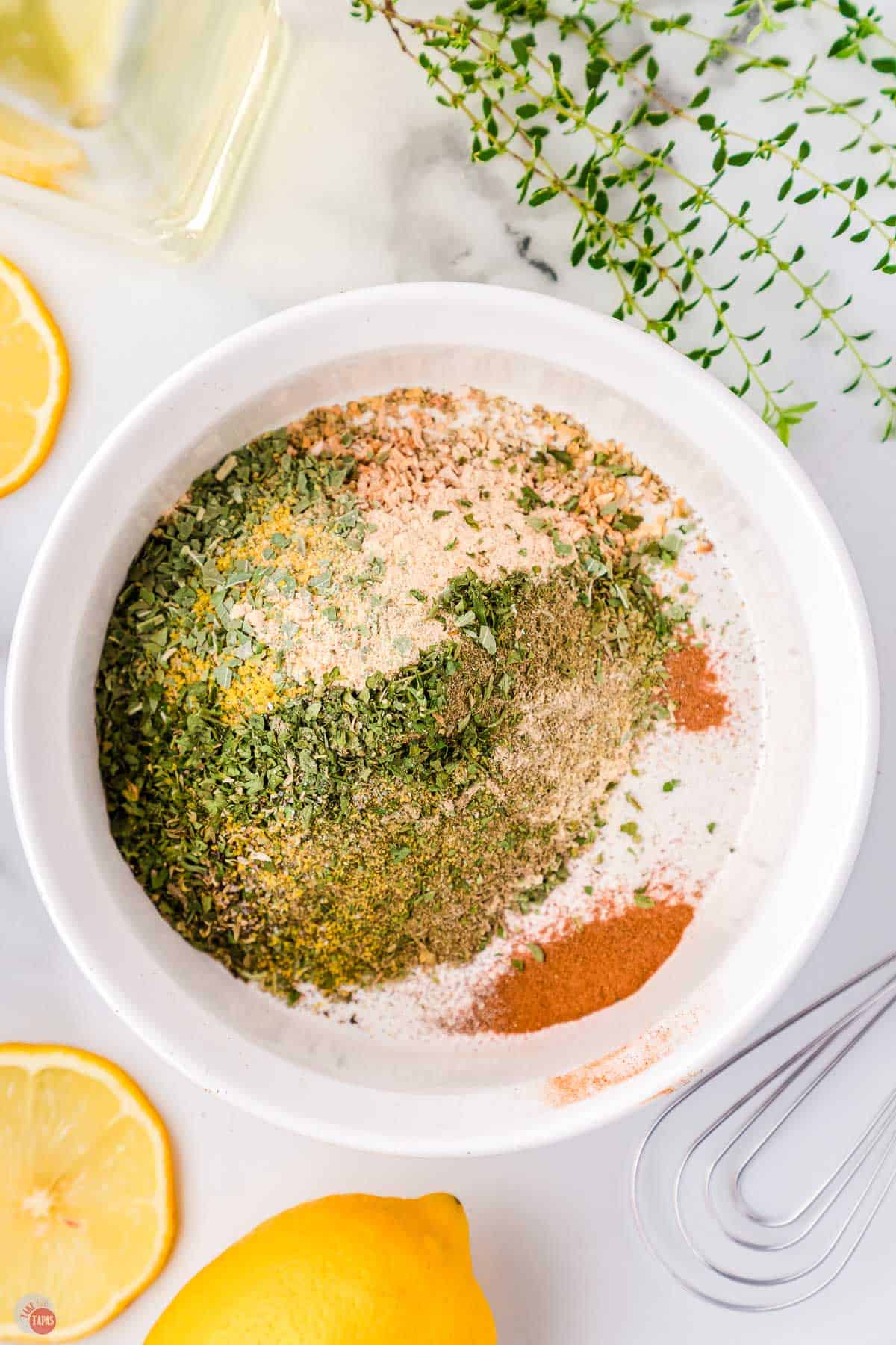 simple spices in a bowl