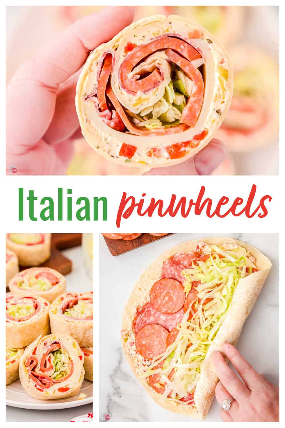 italian pinwheel sandwiches