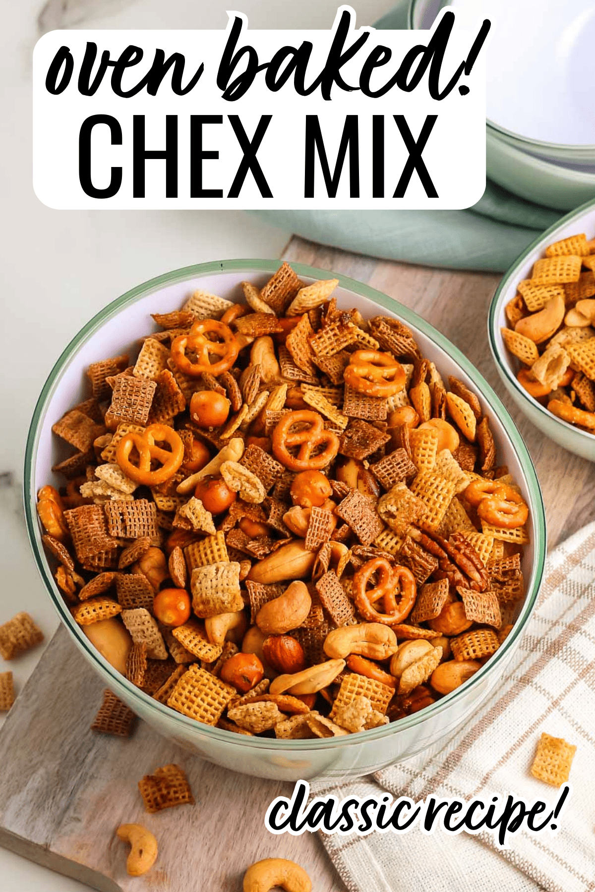 Best Chex Mix (Oven Baked)