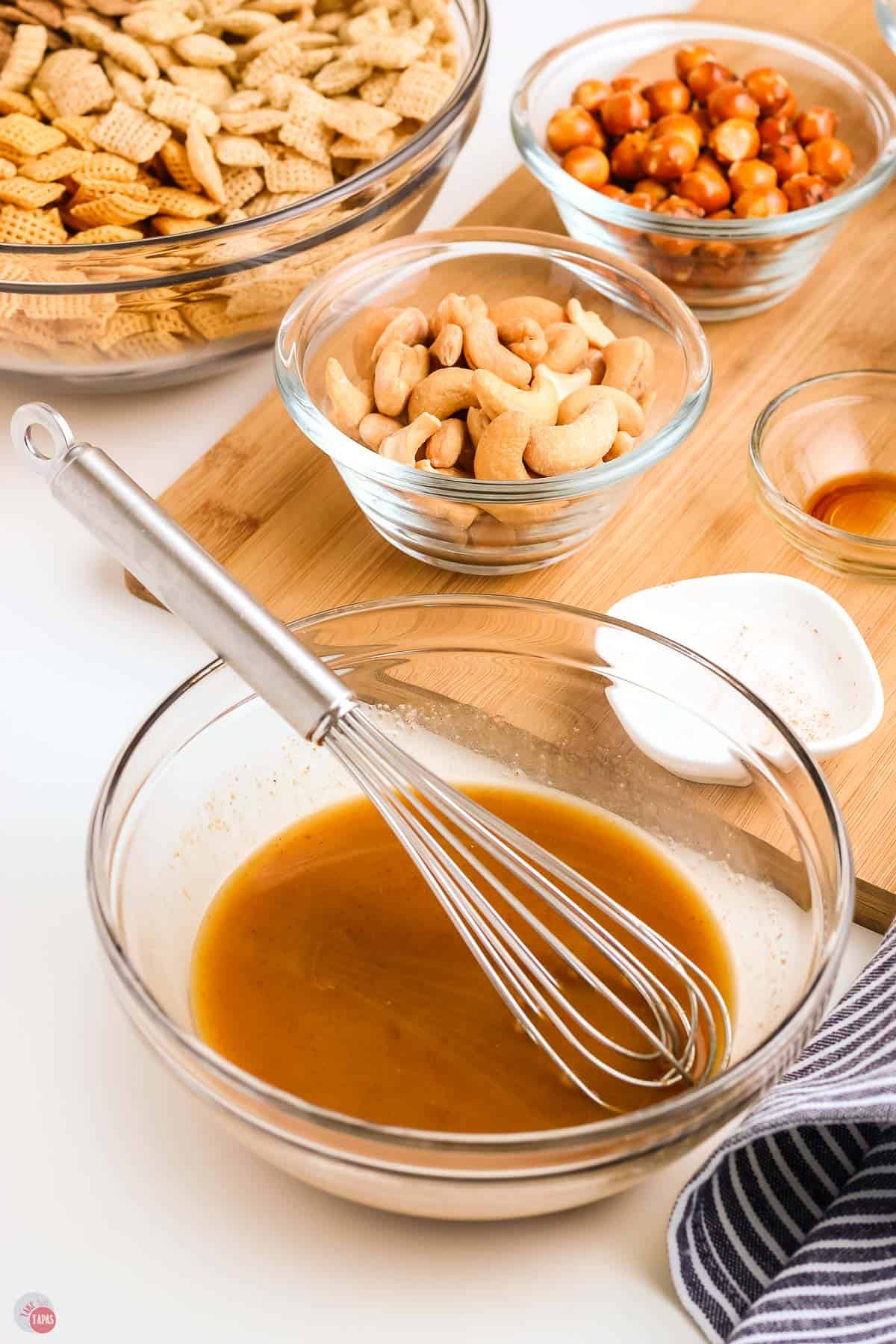 melted butter in a microwave-safe bowl