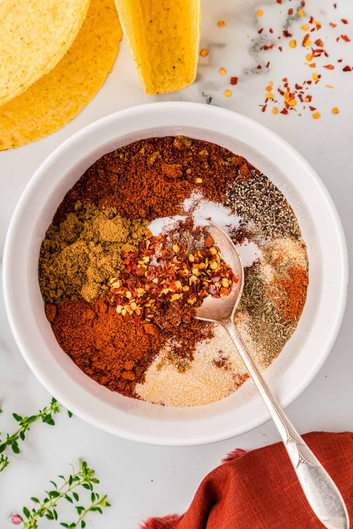 pantry staples in a bowl