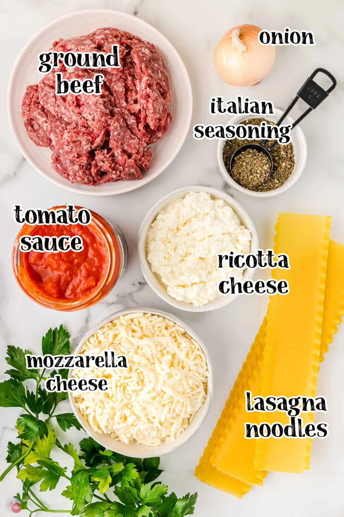 favorite lasagna flavors in a dip