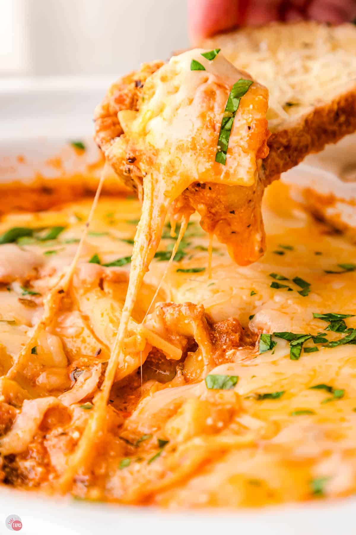 extra cheesy lasagna dip