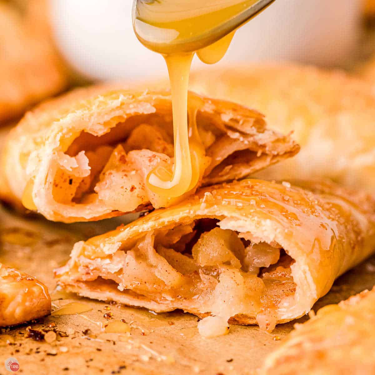 caramel apple empanadas