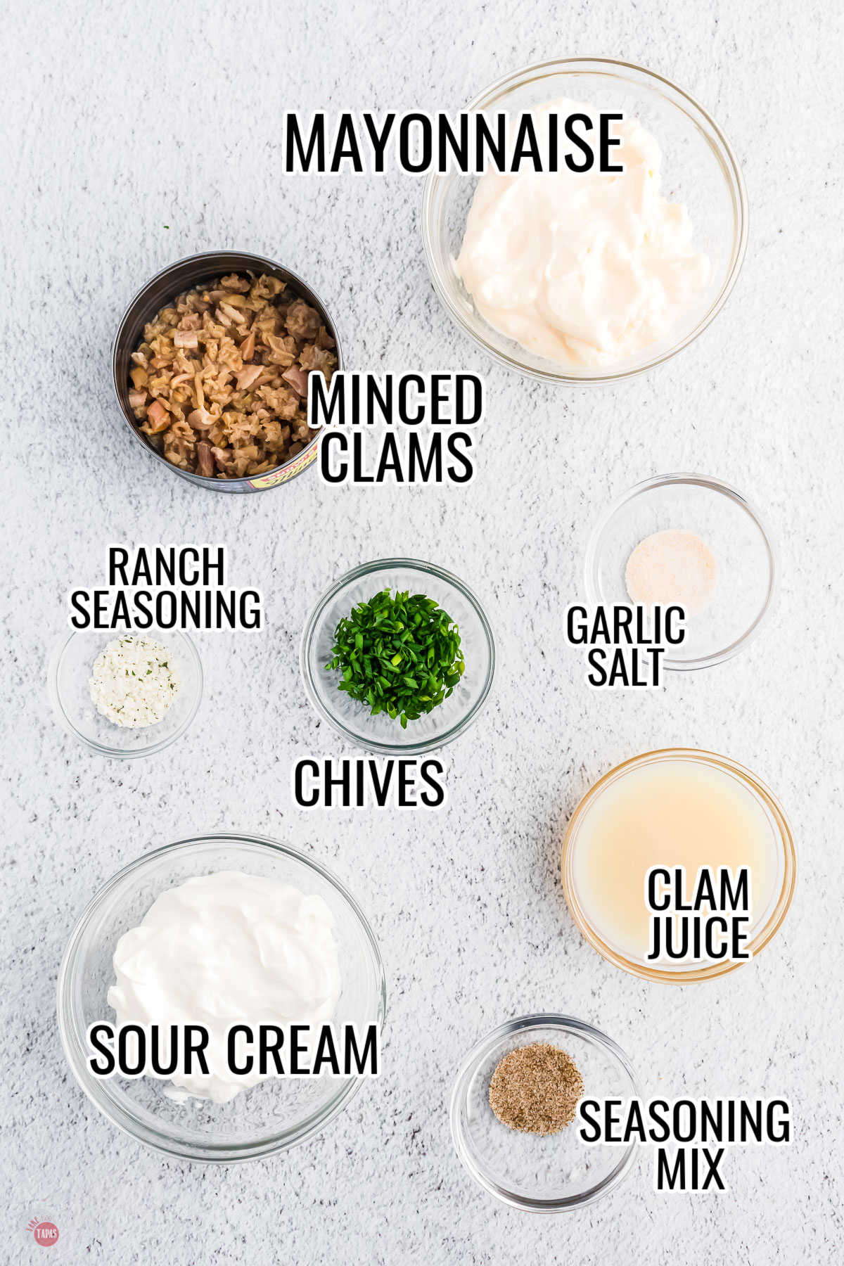 simple ingredients like salt and black pepper for the best clam dip