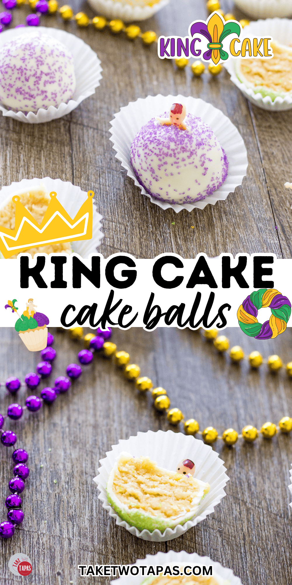 king cake truffles