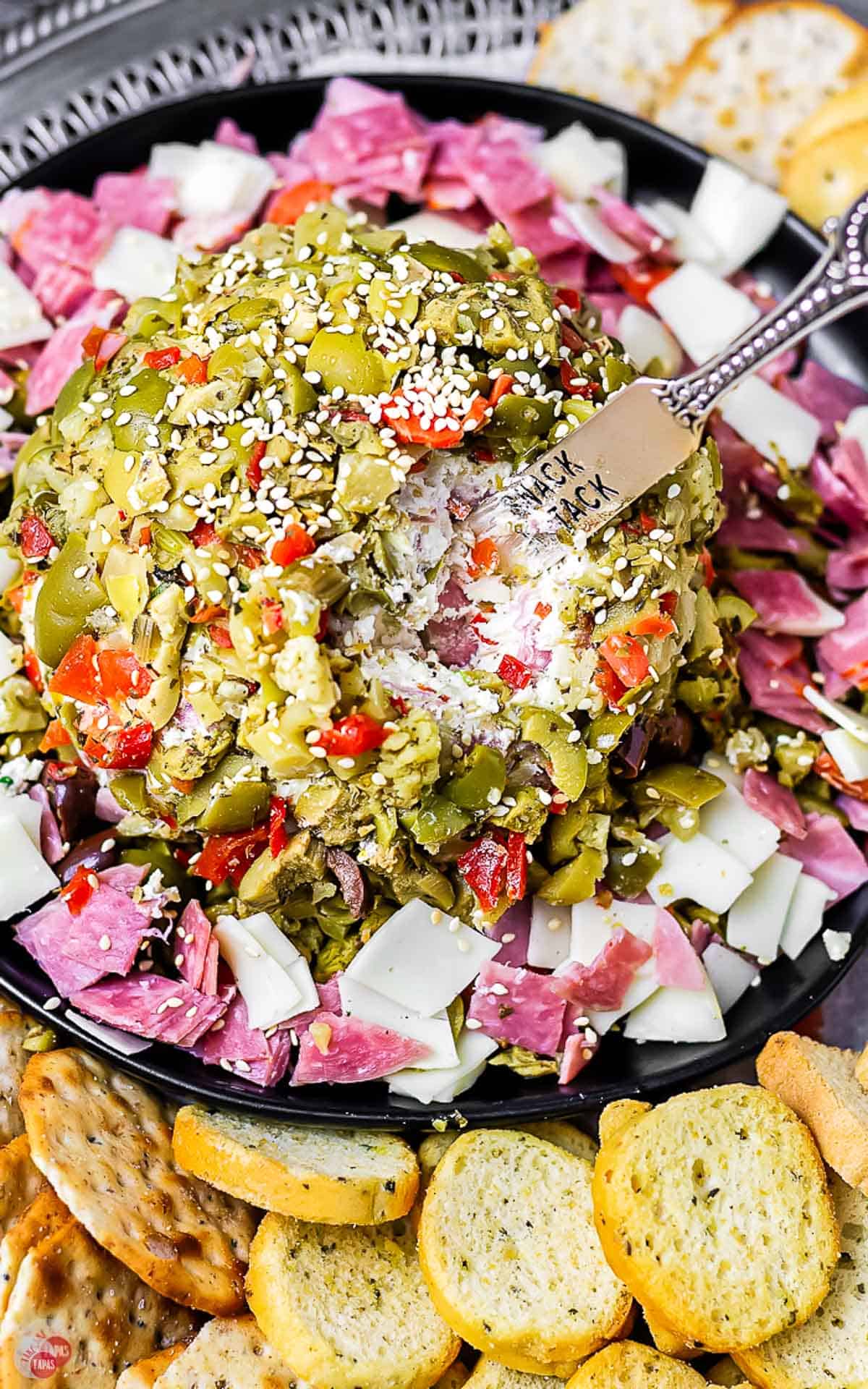 muffuletta cheese ball