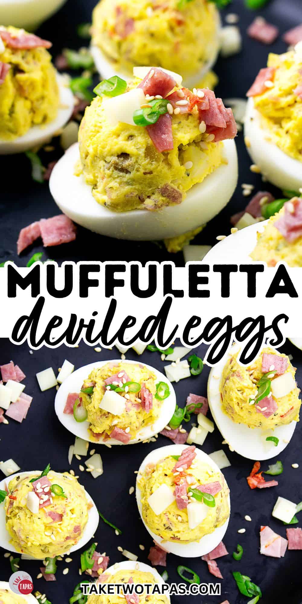muffuletta deviled eggs