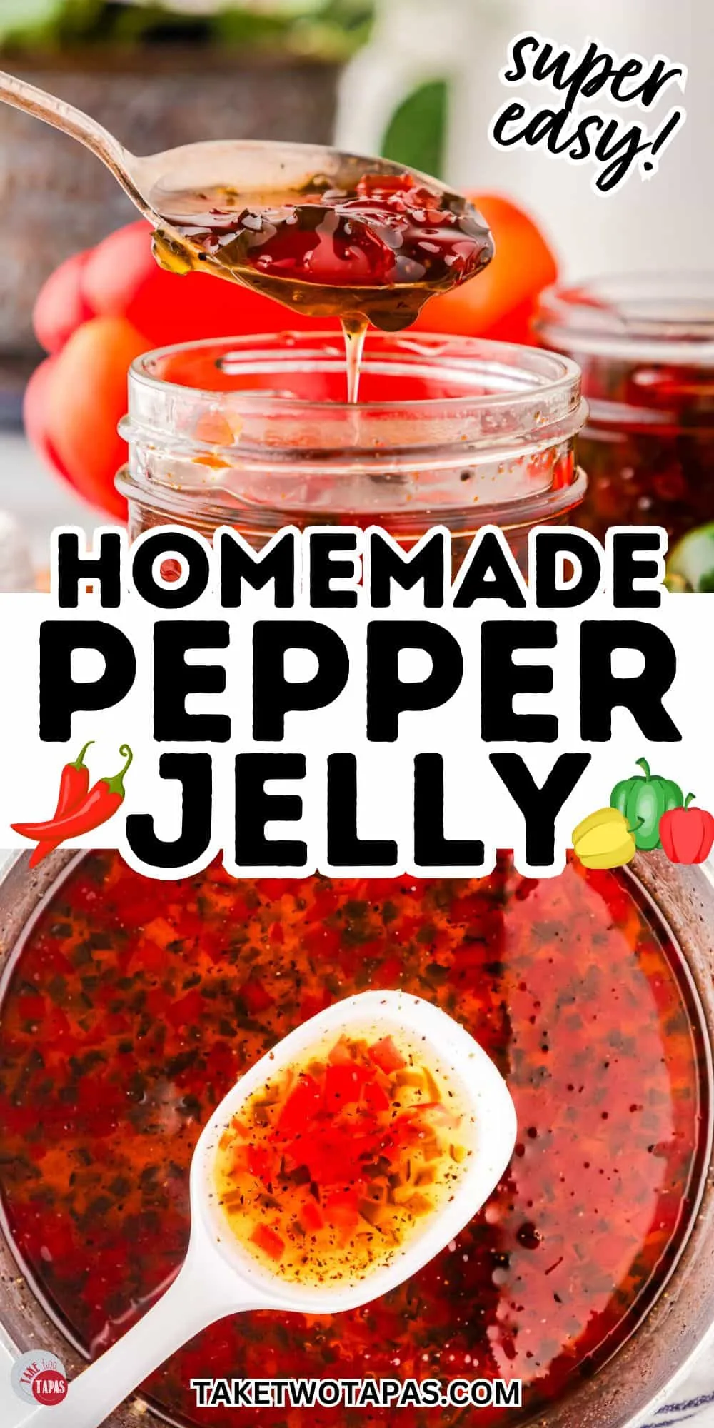 homemade hot pepper jelly is a great condiment for sandwiches!