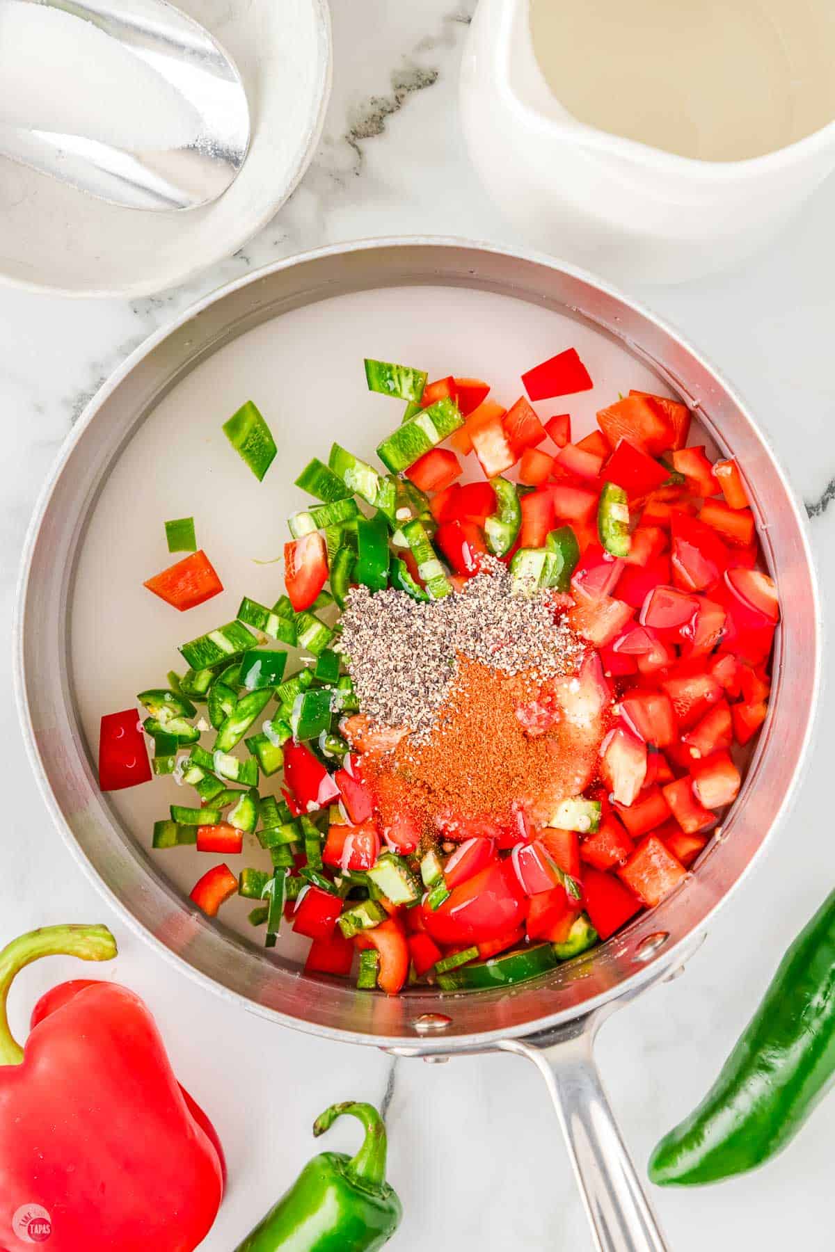 pepper mixture in a pot