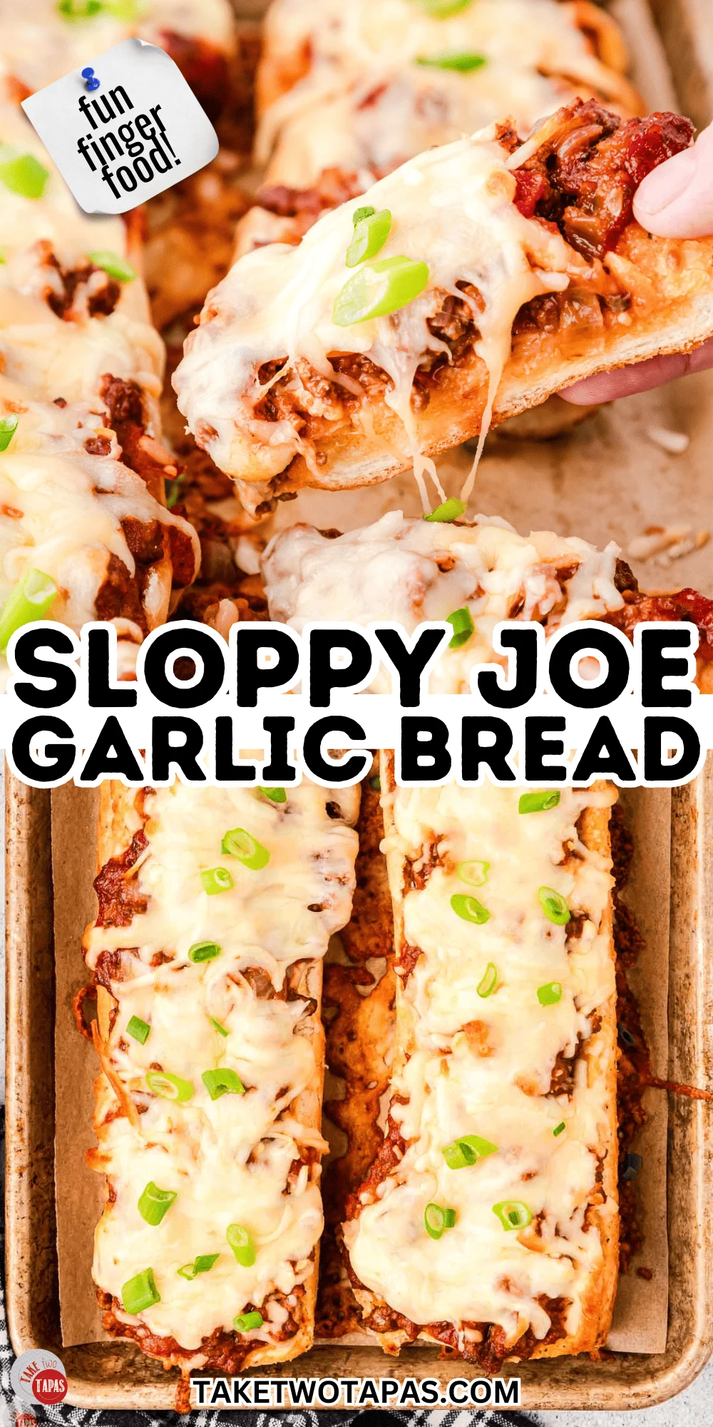 sloppy joe garlic bread is a fun and unique appetizer everyone will love