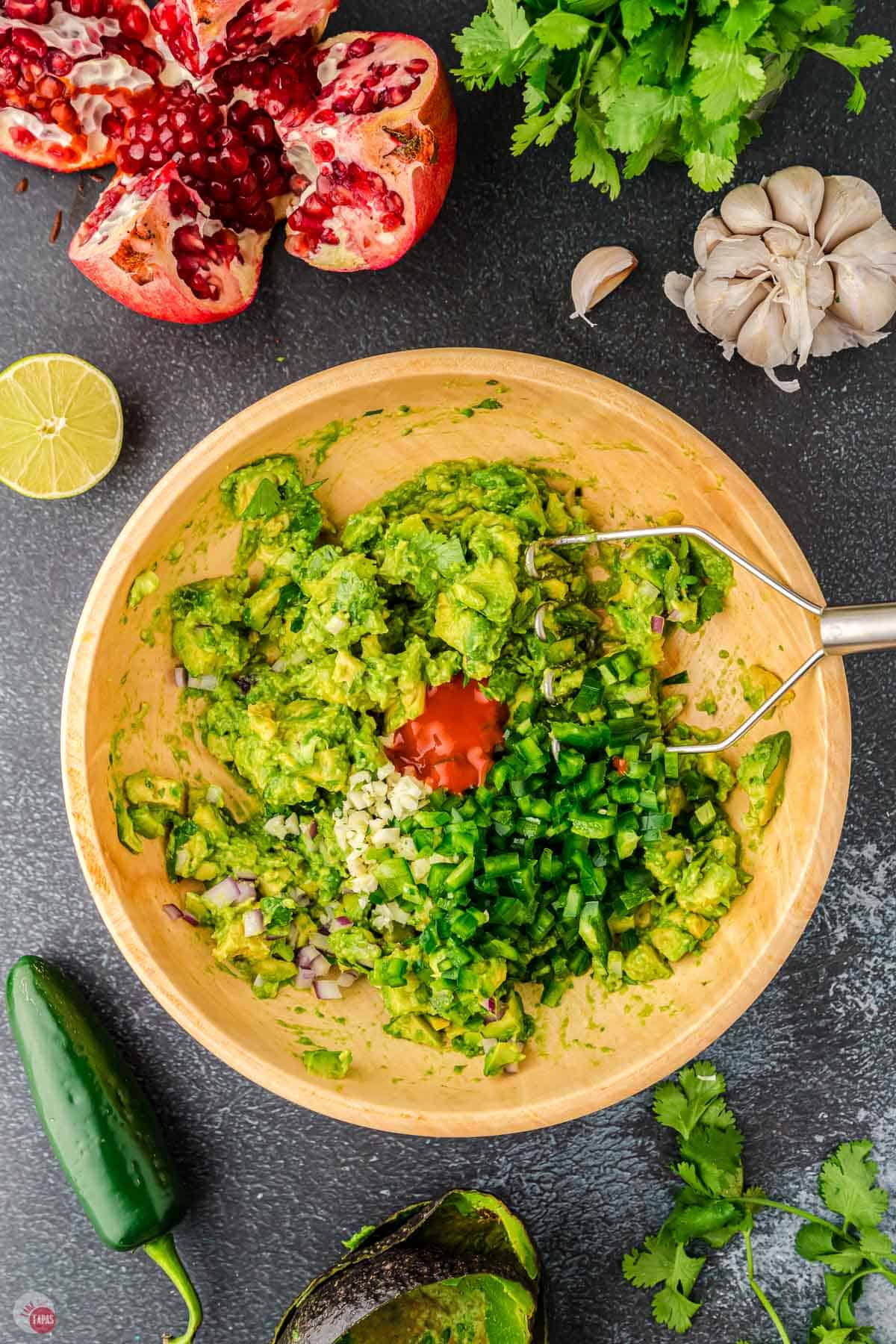 chunky guacamole is one of my favorite mexican dishes