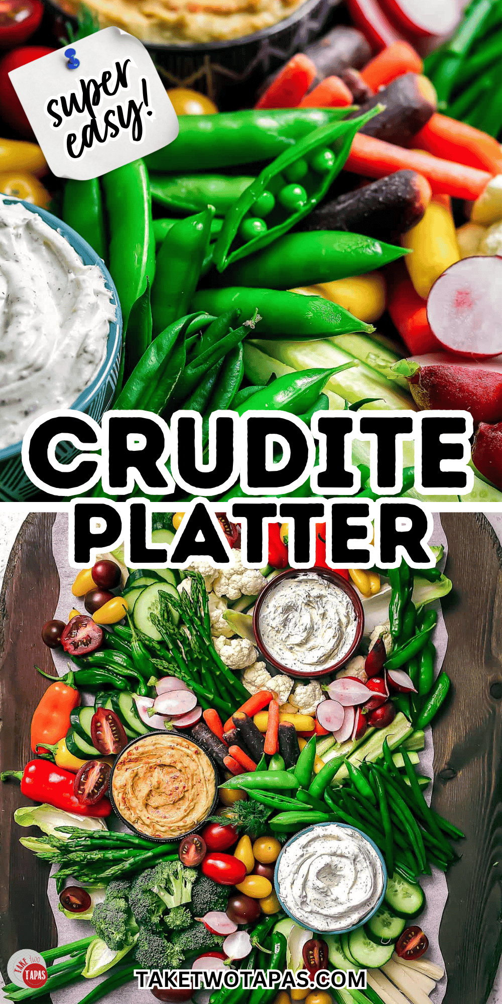 good crudité platter for dinner parties