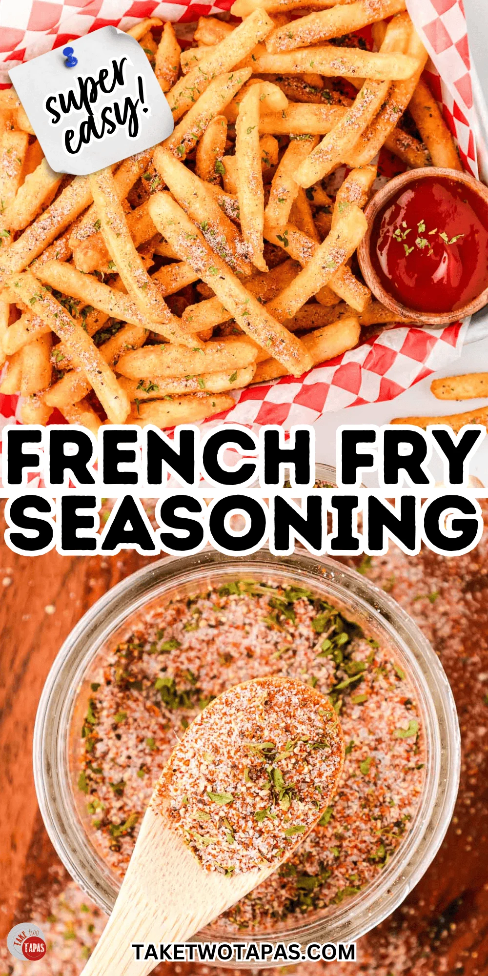 homemade french fry seasoning is great on burgers too