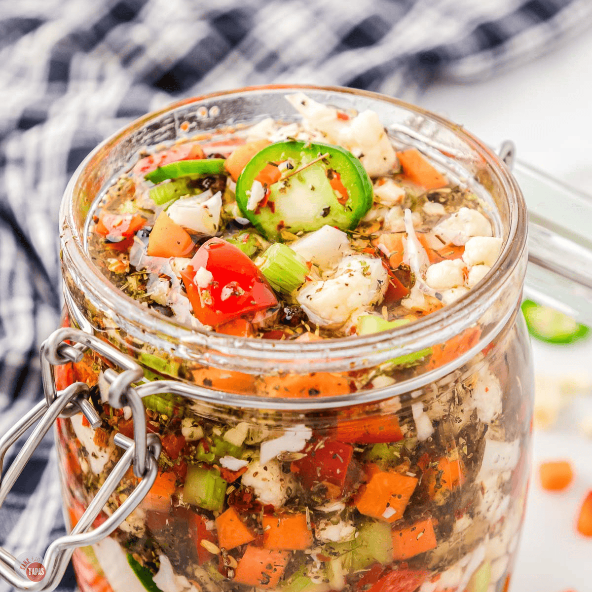 jar of giardiniera