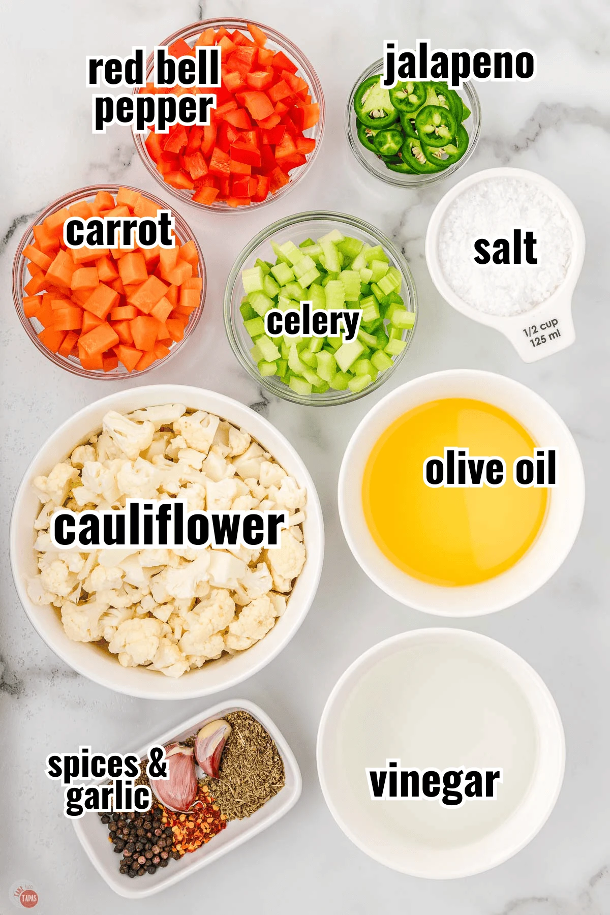 ingredients for giardiniera