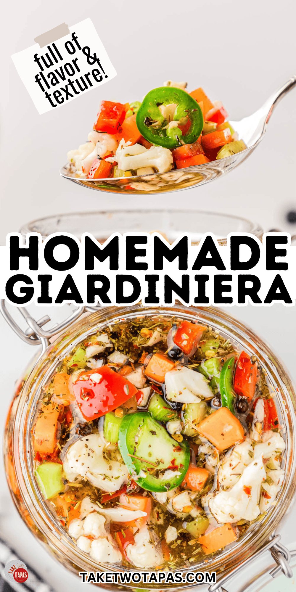 collage of giardiniera pictures