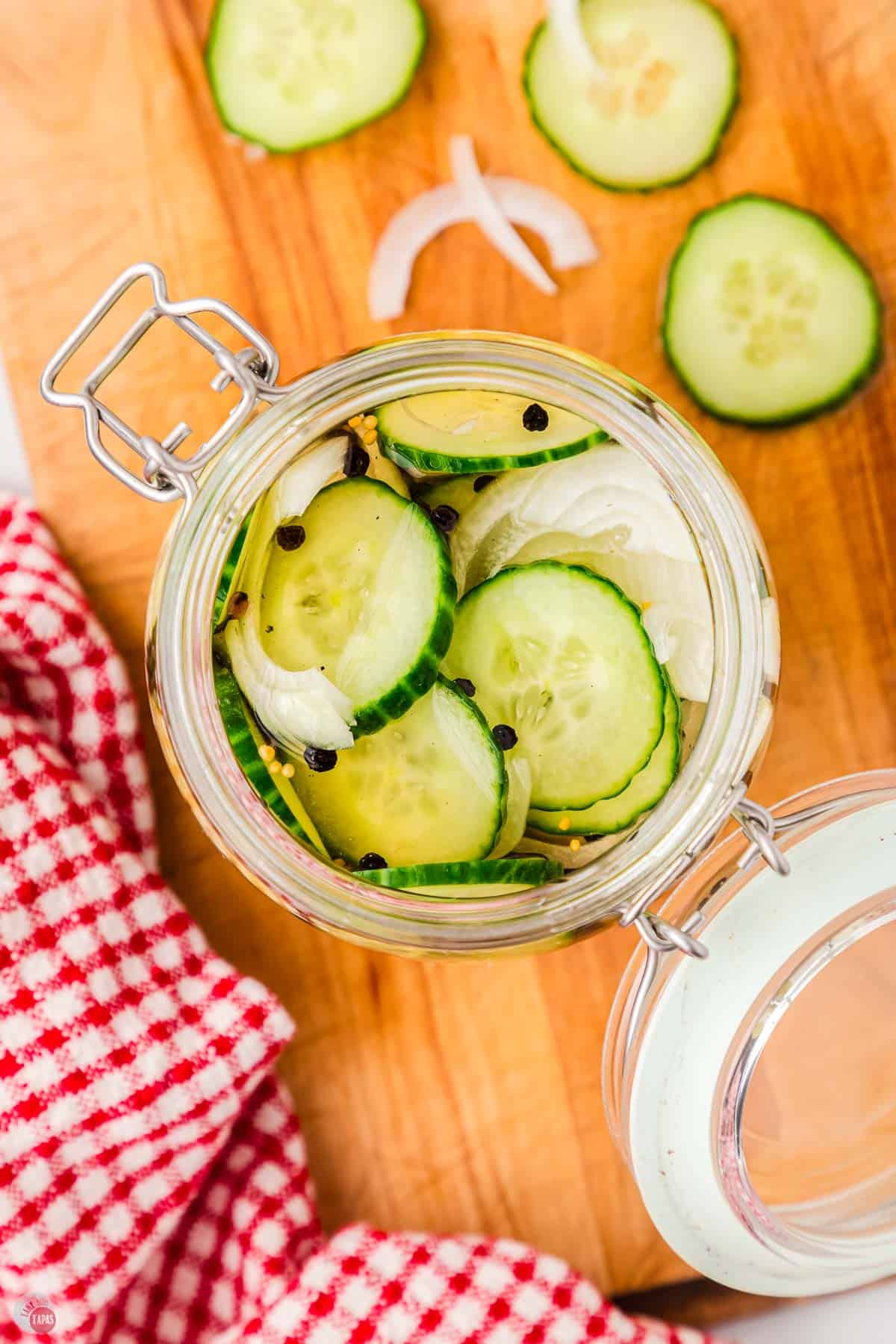 the best pickles are fresh made and stored in the fridge to get really cold