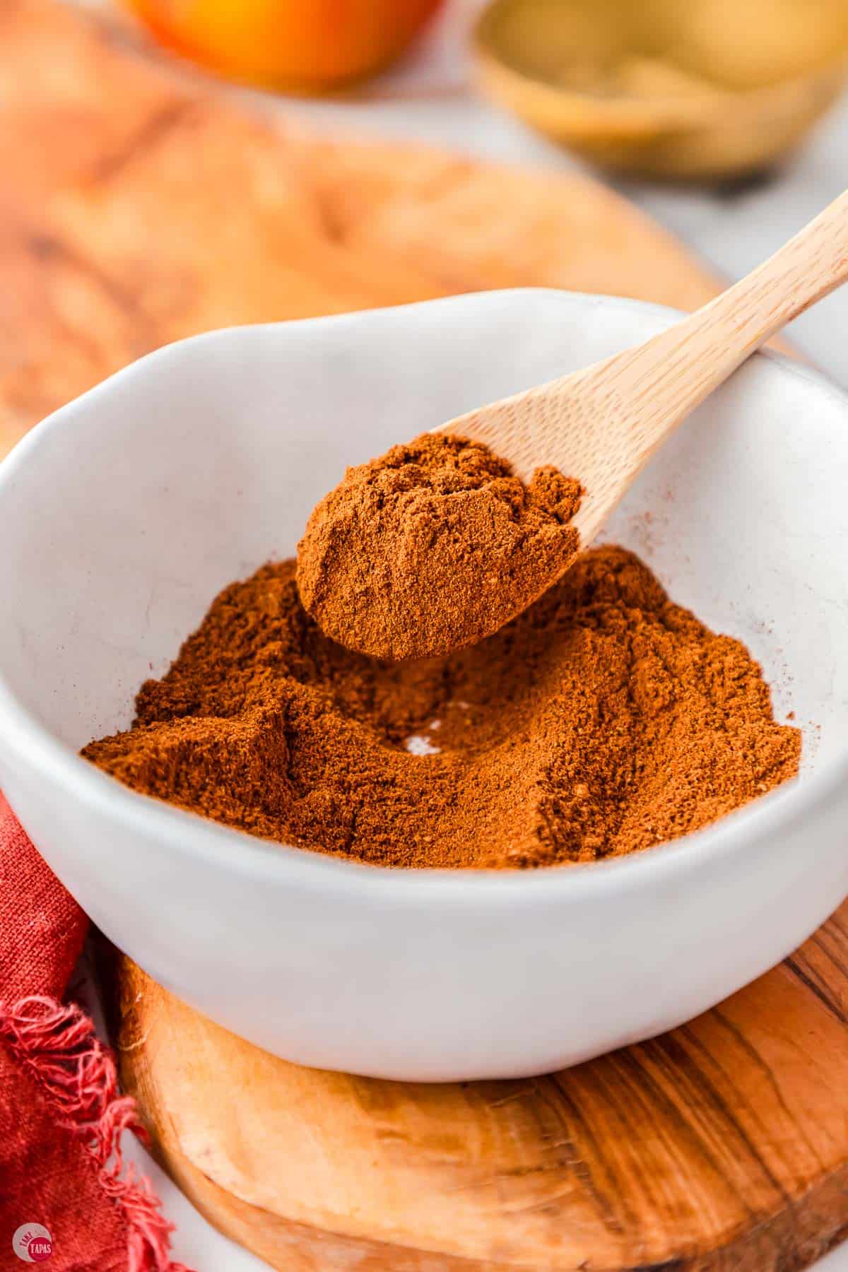 small bowl of pumpkin spices