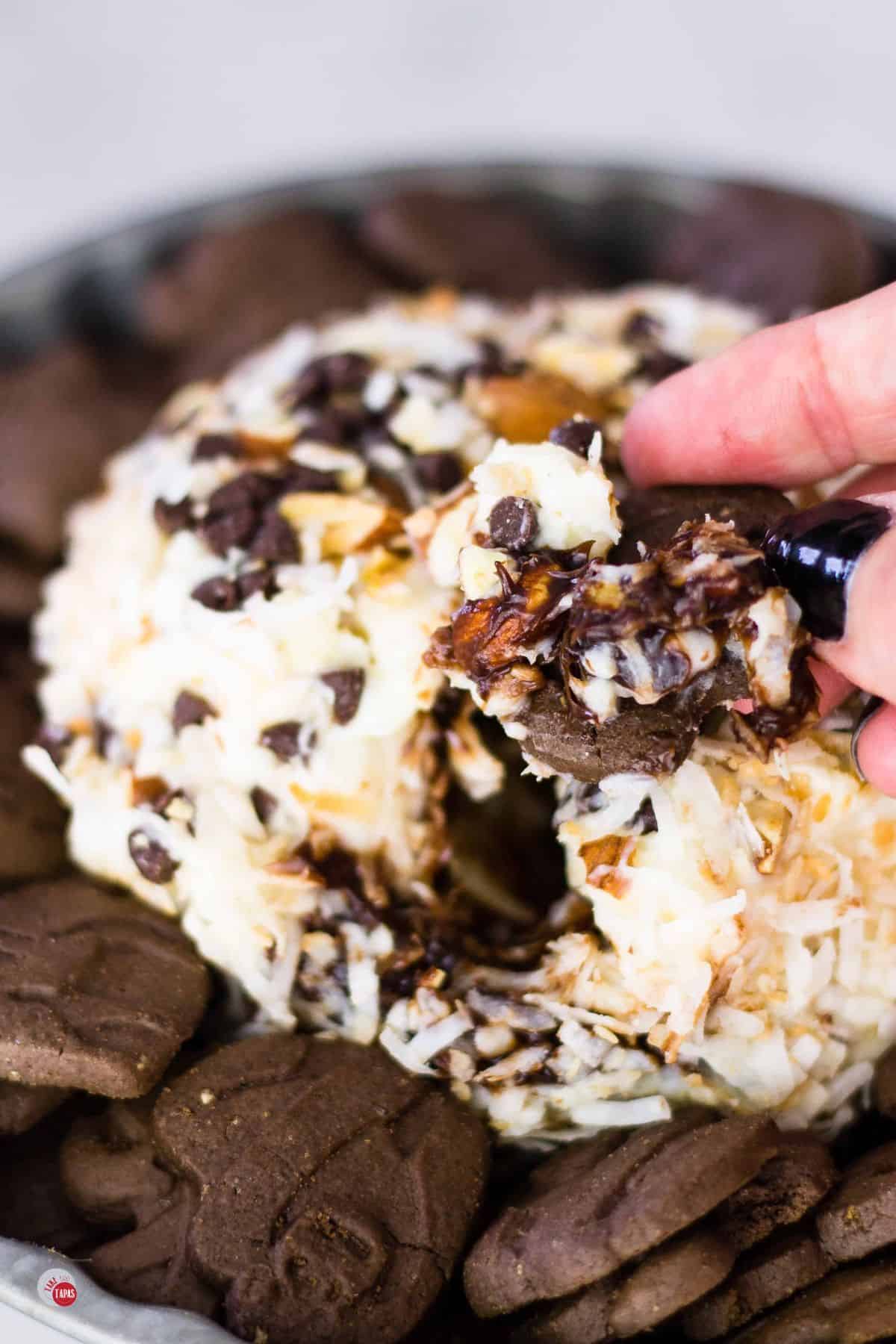 almond joy cheese ball