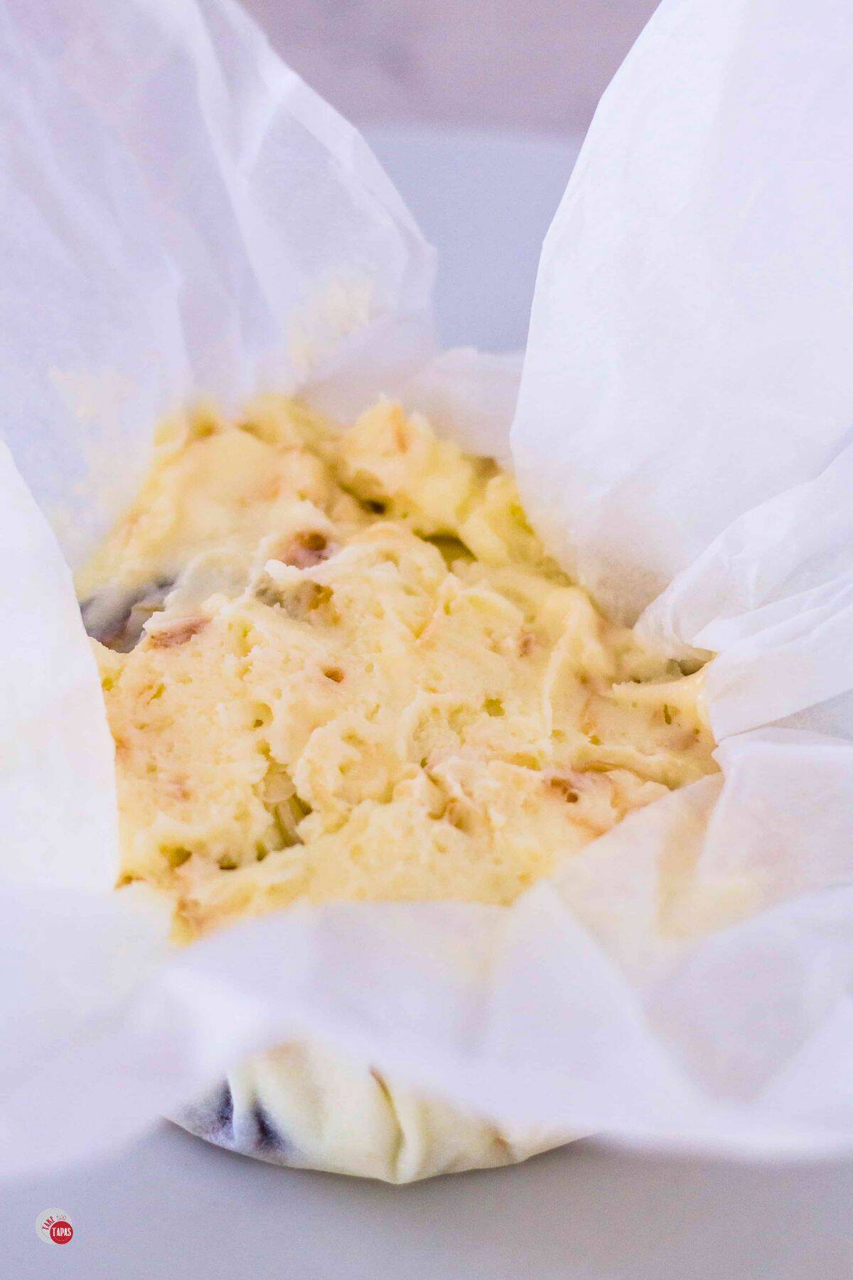 cheese ball in parchment paper