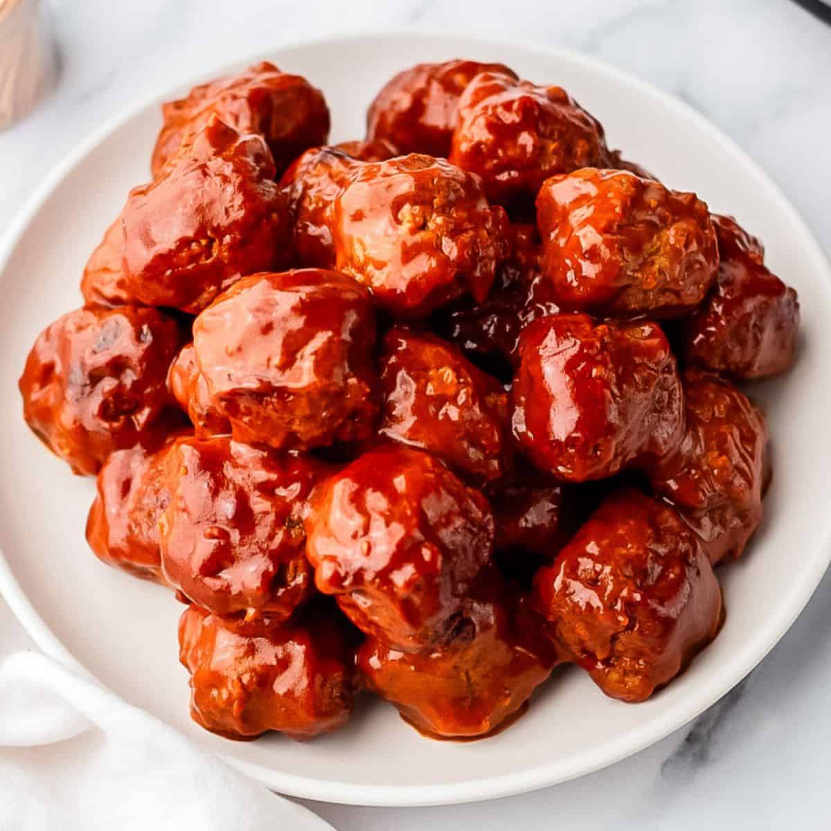 hot honey meatballs featured image
