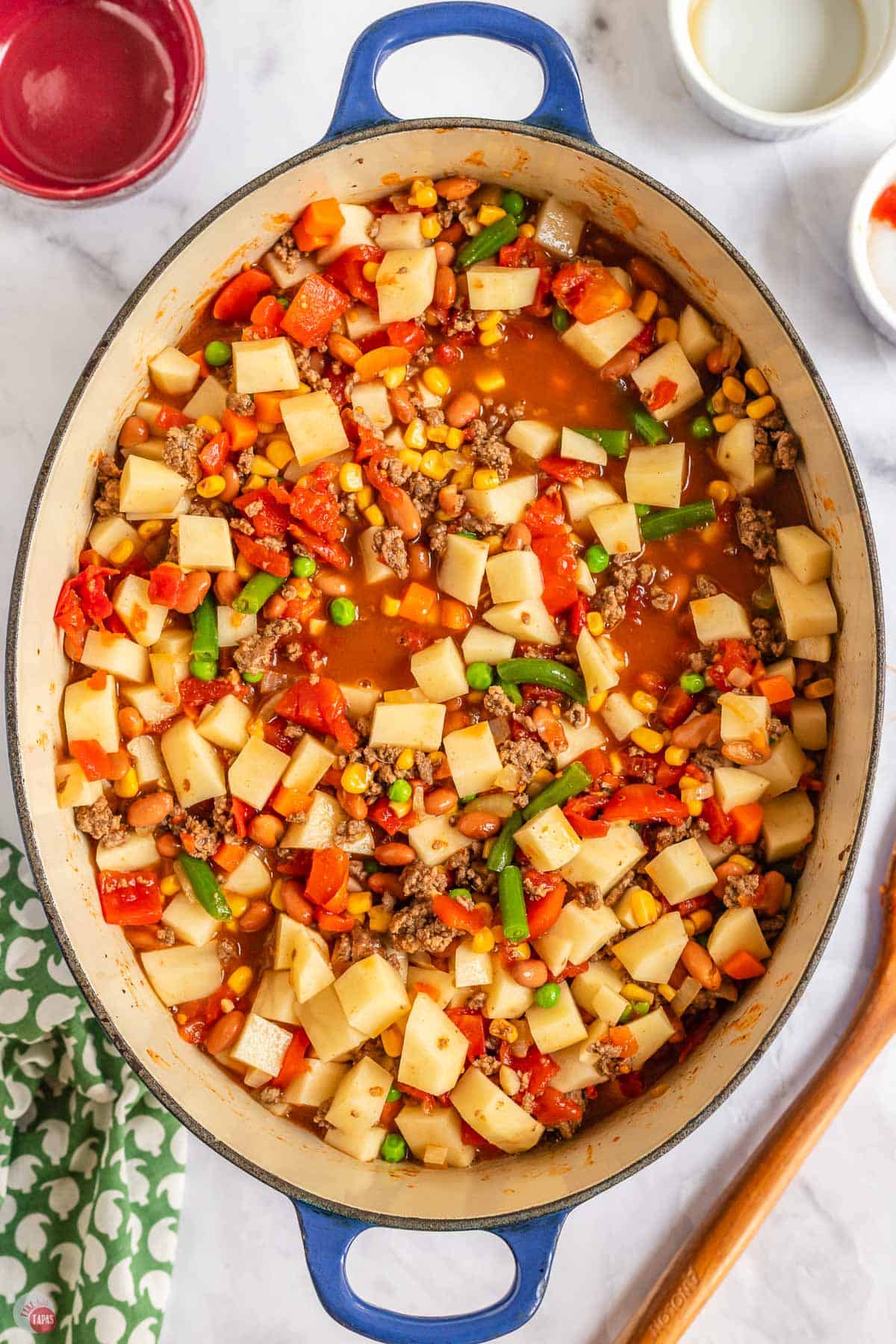 cowboy soup before it has cooked