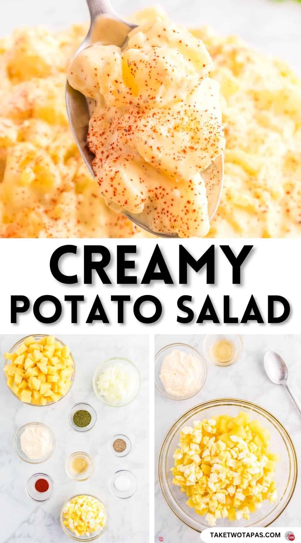 Pinterest pin image for potato salad recipe
