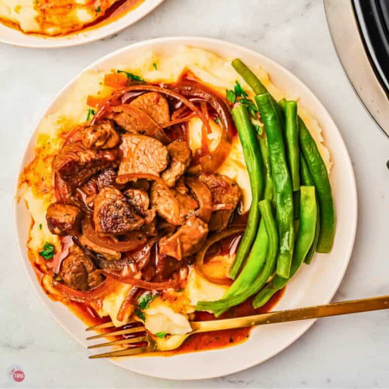 crockpot garlic steak bites featured image