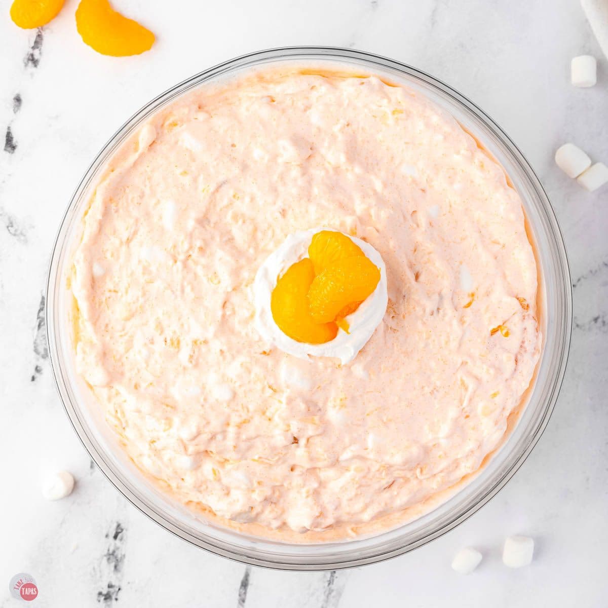 orange fluff jello salad featured image