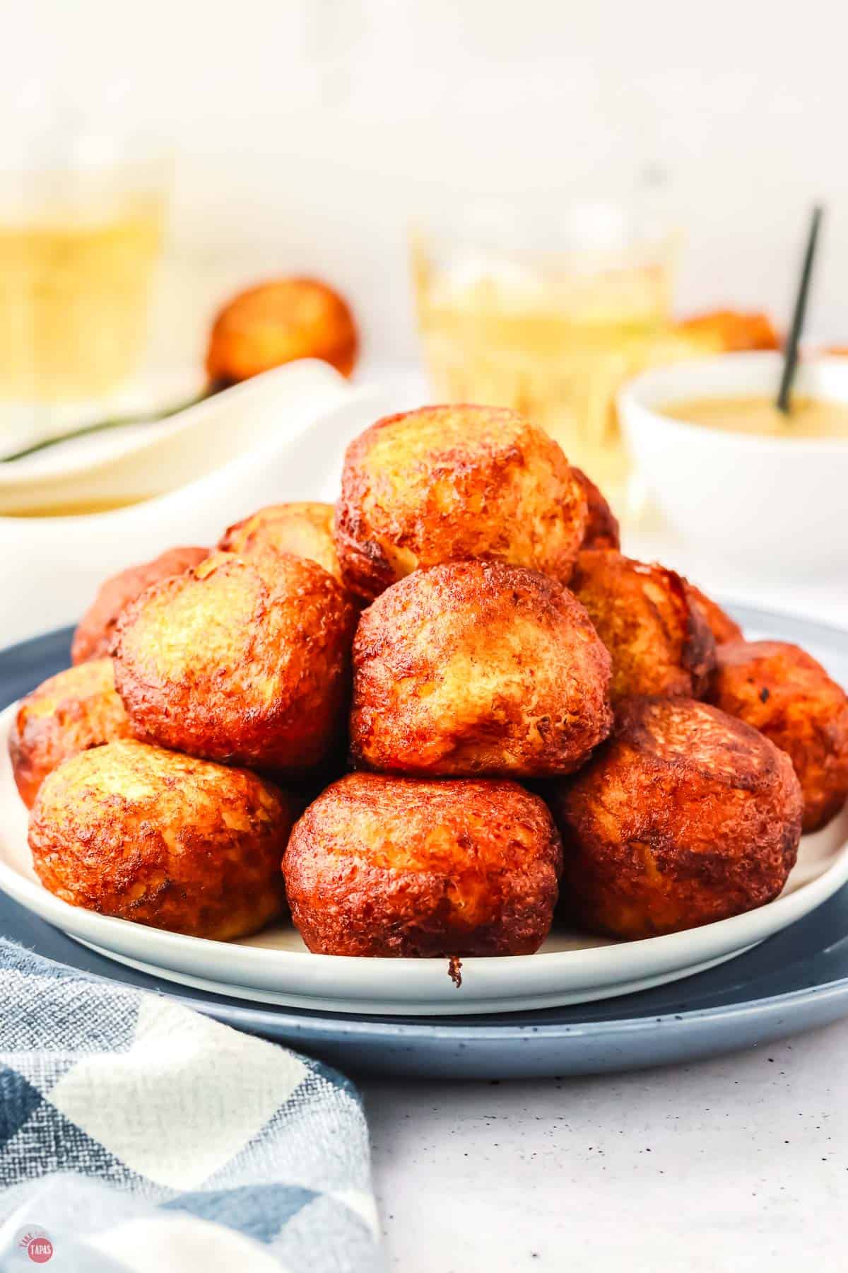 stack of poutine poppers