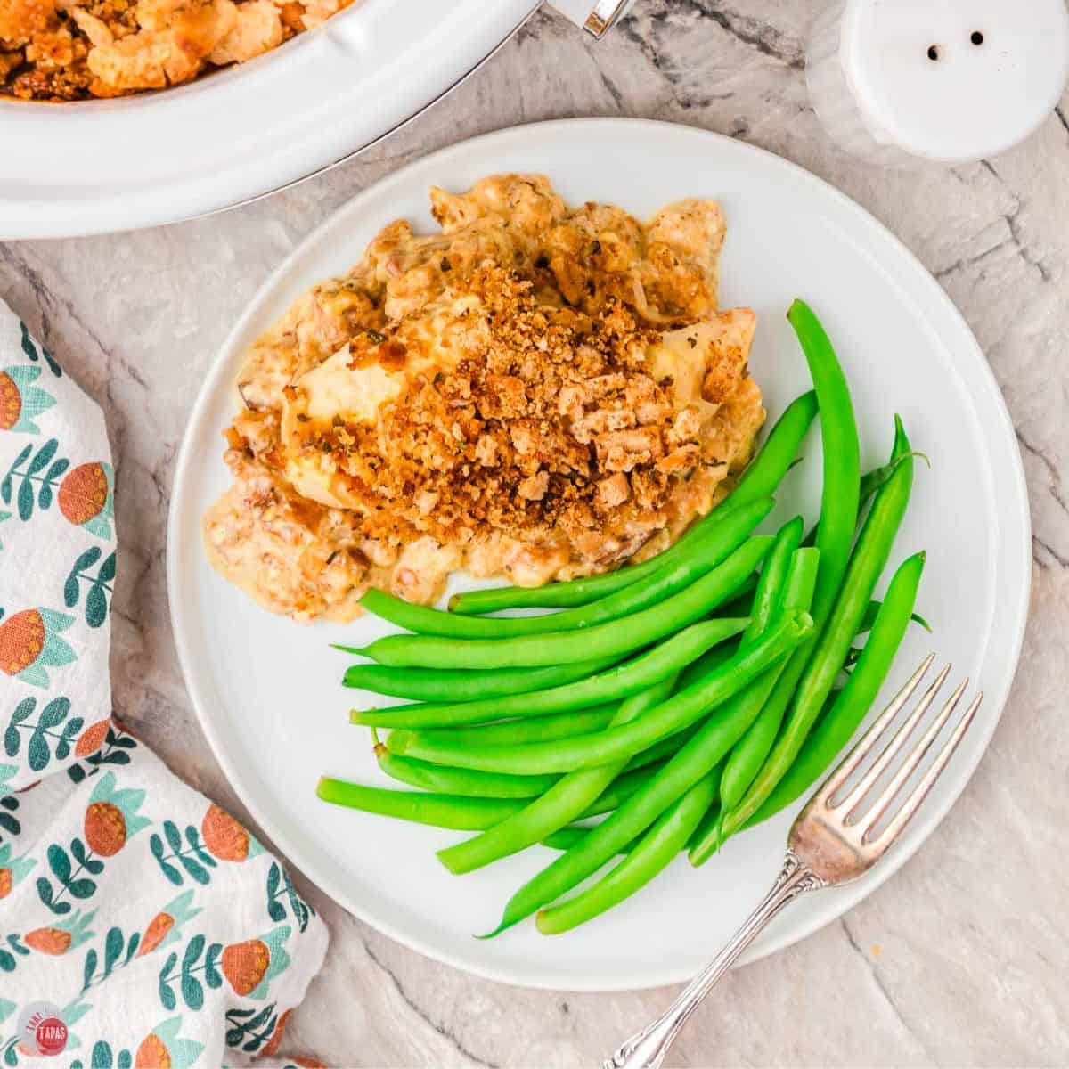 slow cooker chicken and stuffing featured image